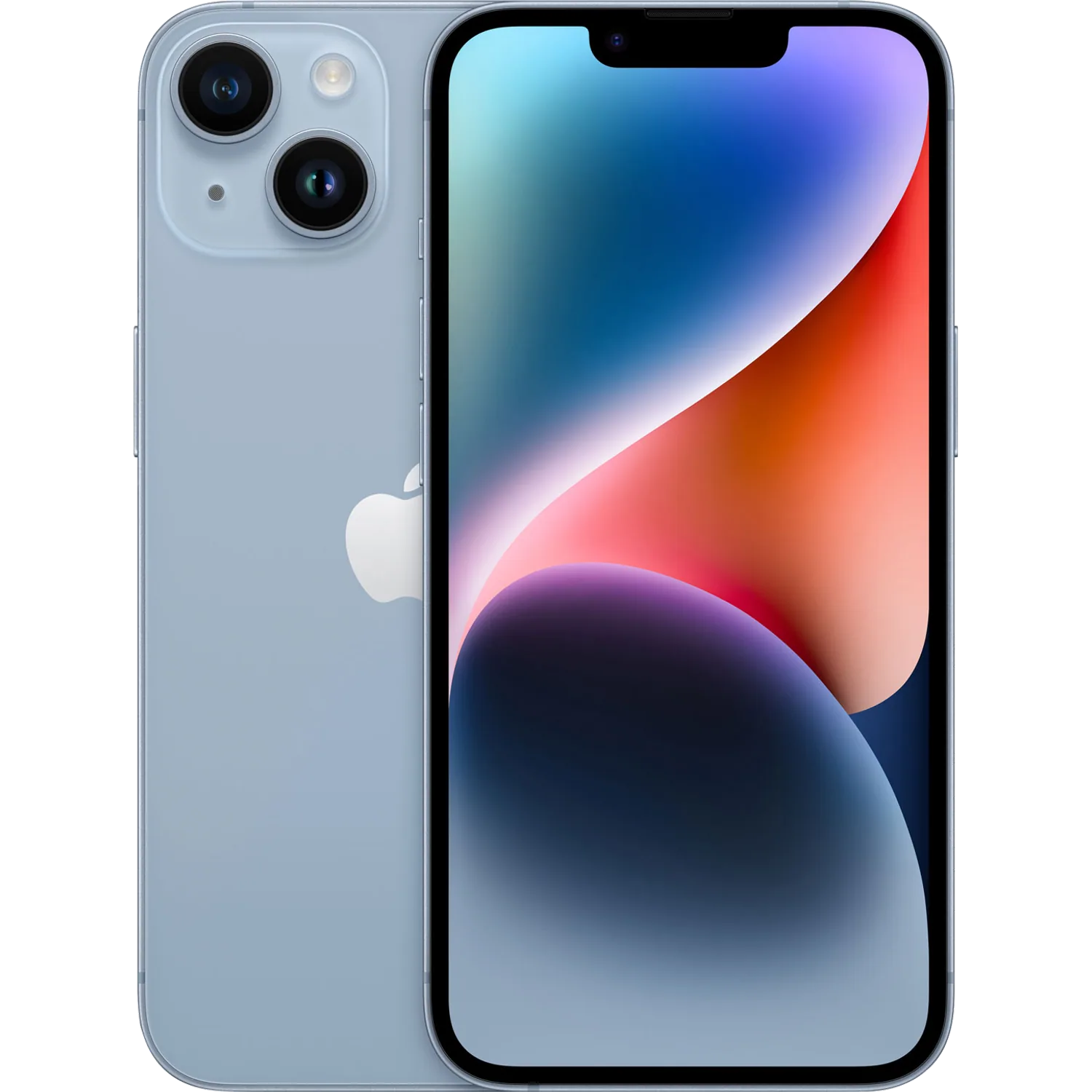 Apple iPhone 14: frente e traseira