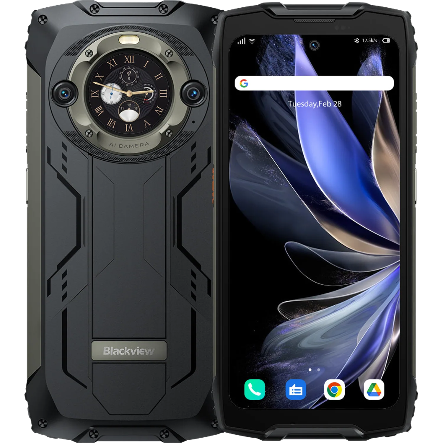 Blackview BV9300 Pro: frente e traseira