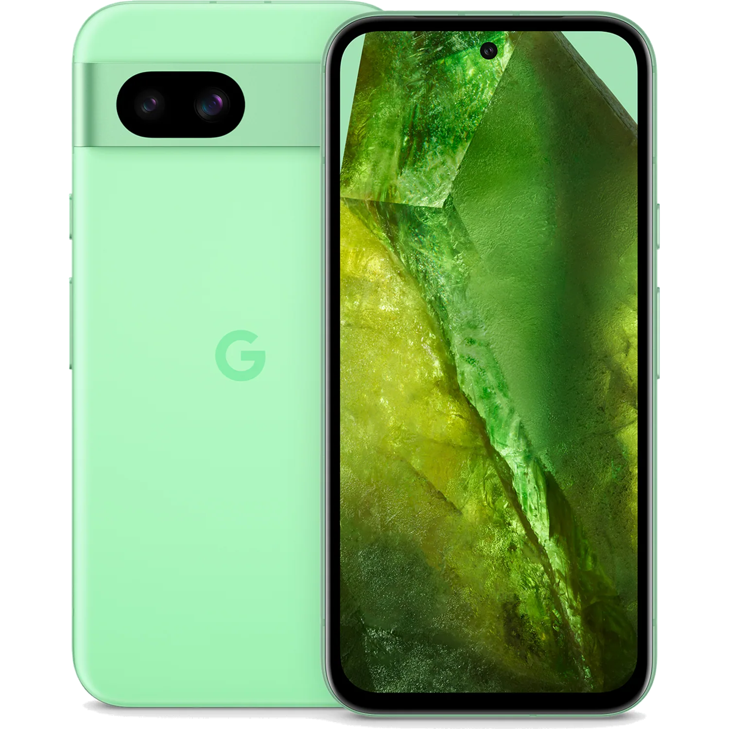 Google Pixel 8a: frente e traseira