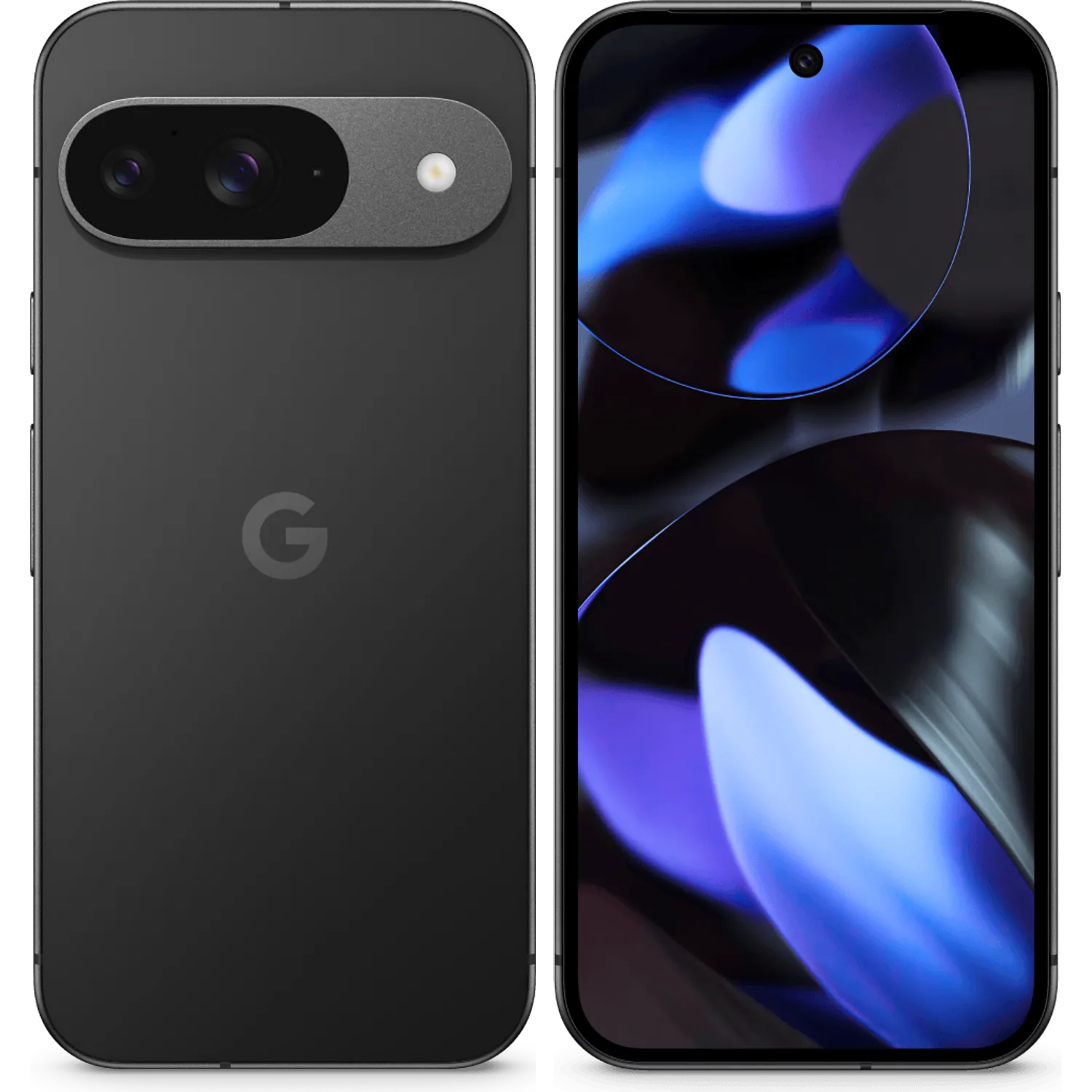 Google Pixel 9: frente e traseira