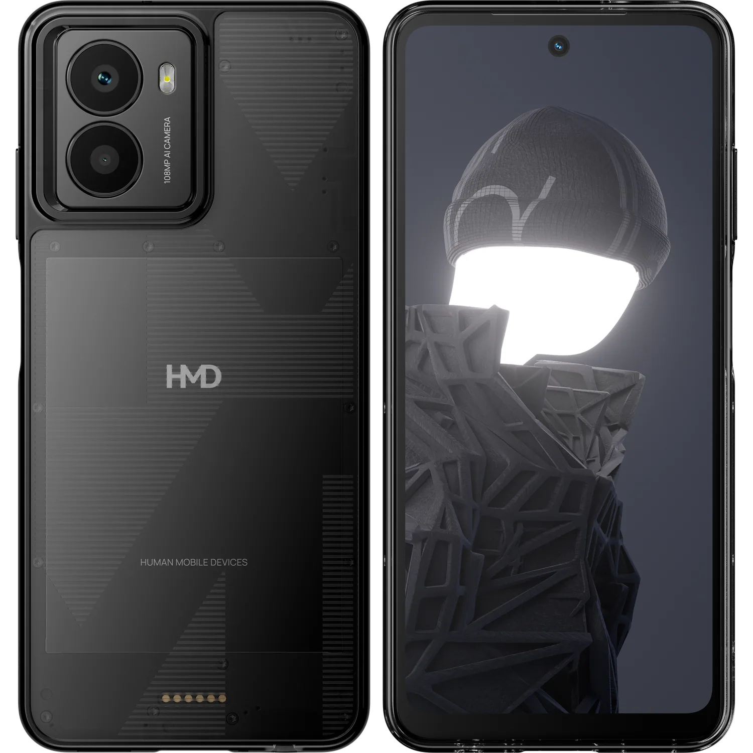 HMD Fusion: frente e traseira