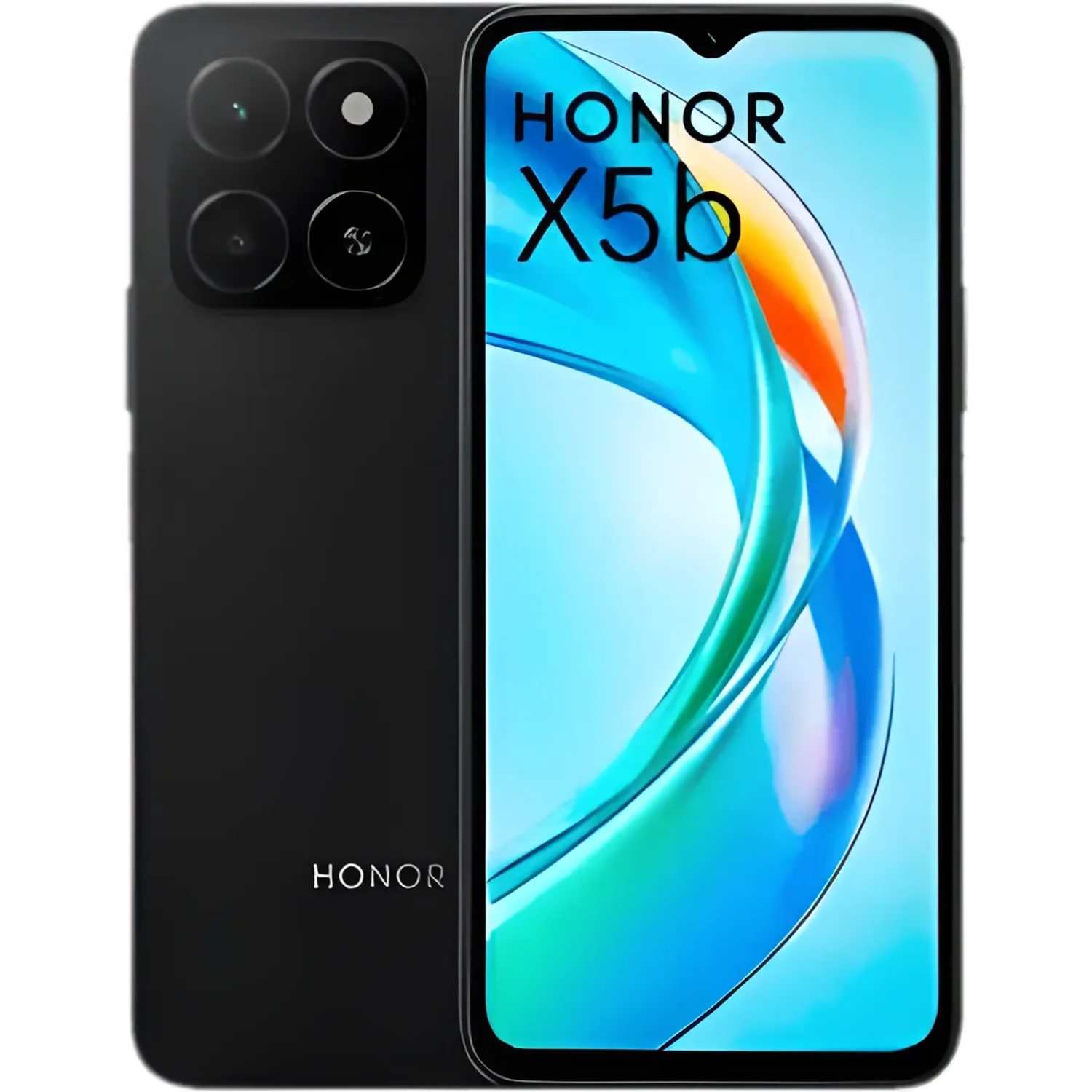 Honor X5B: frente e traseira