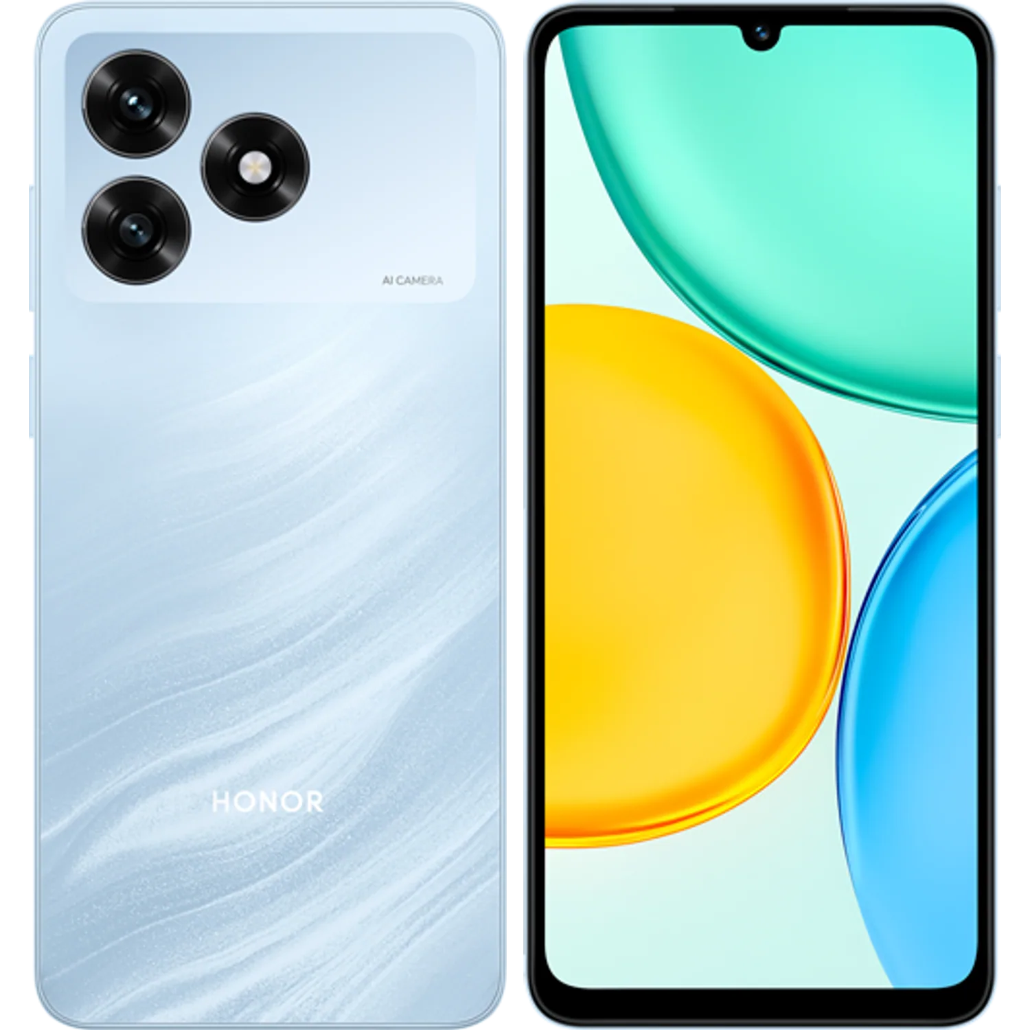 Honor X5d: frente e traseira