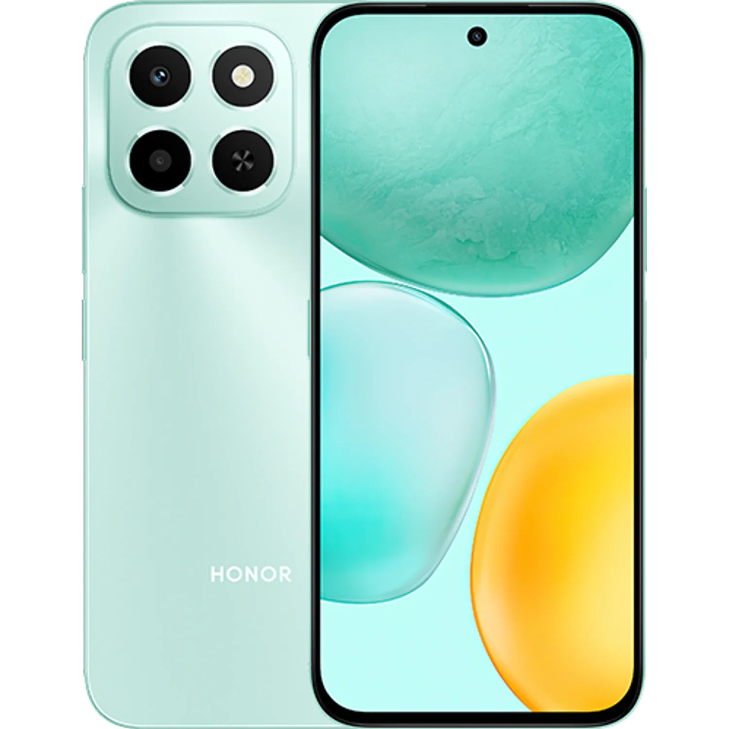 Honor X6C: frente e traseira