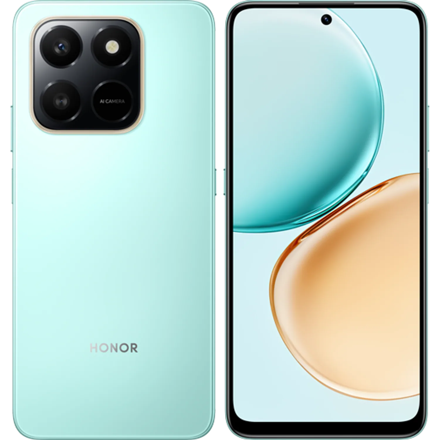 Honor X7d 5G: frente e traseira