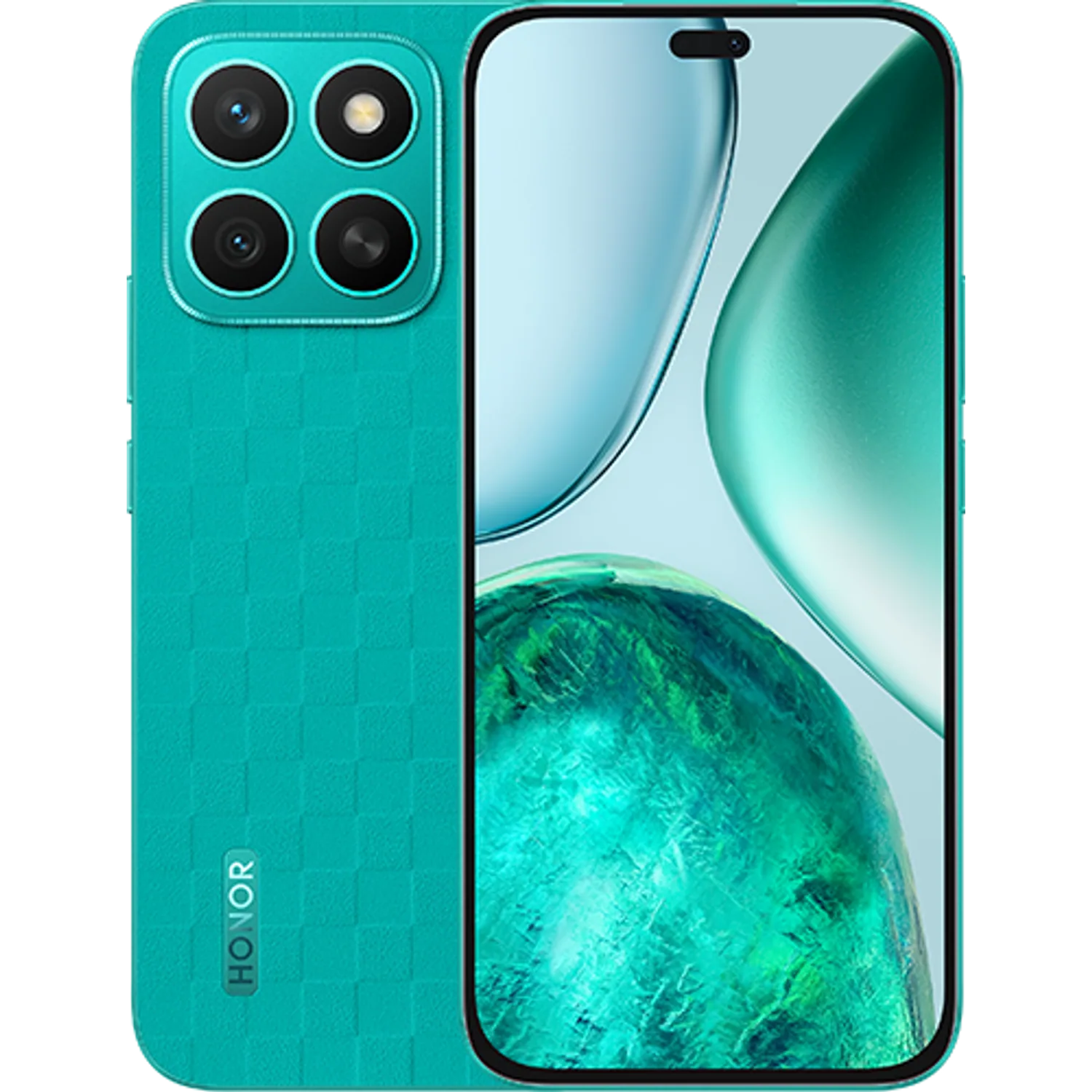 Honor X8c: frente e traseira