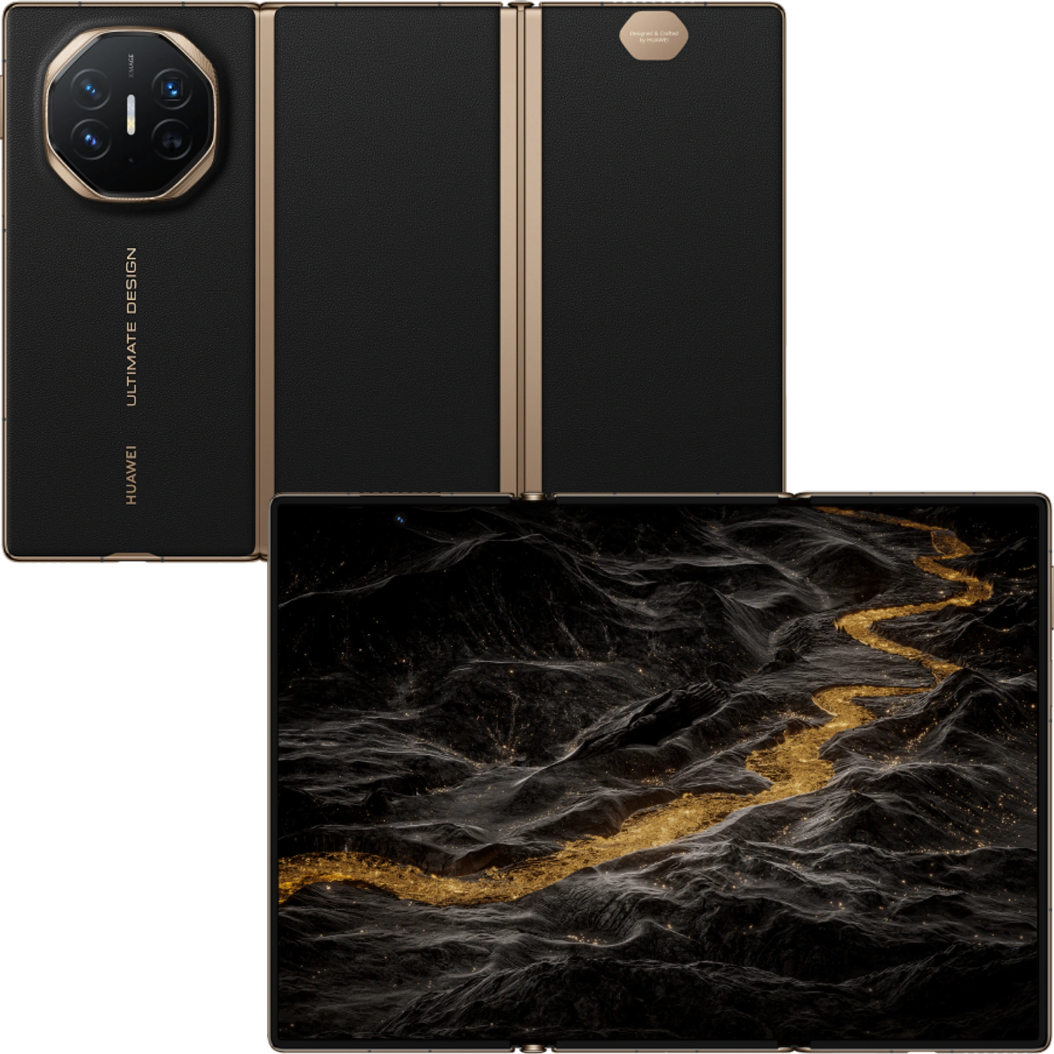 Huawei Mate XT Ultimate Design: frente e traseira