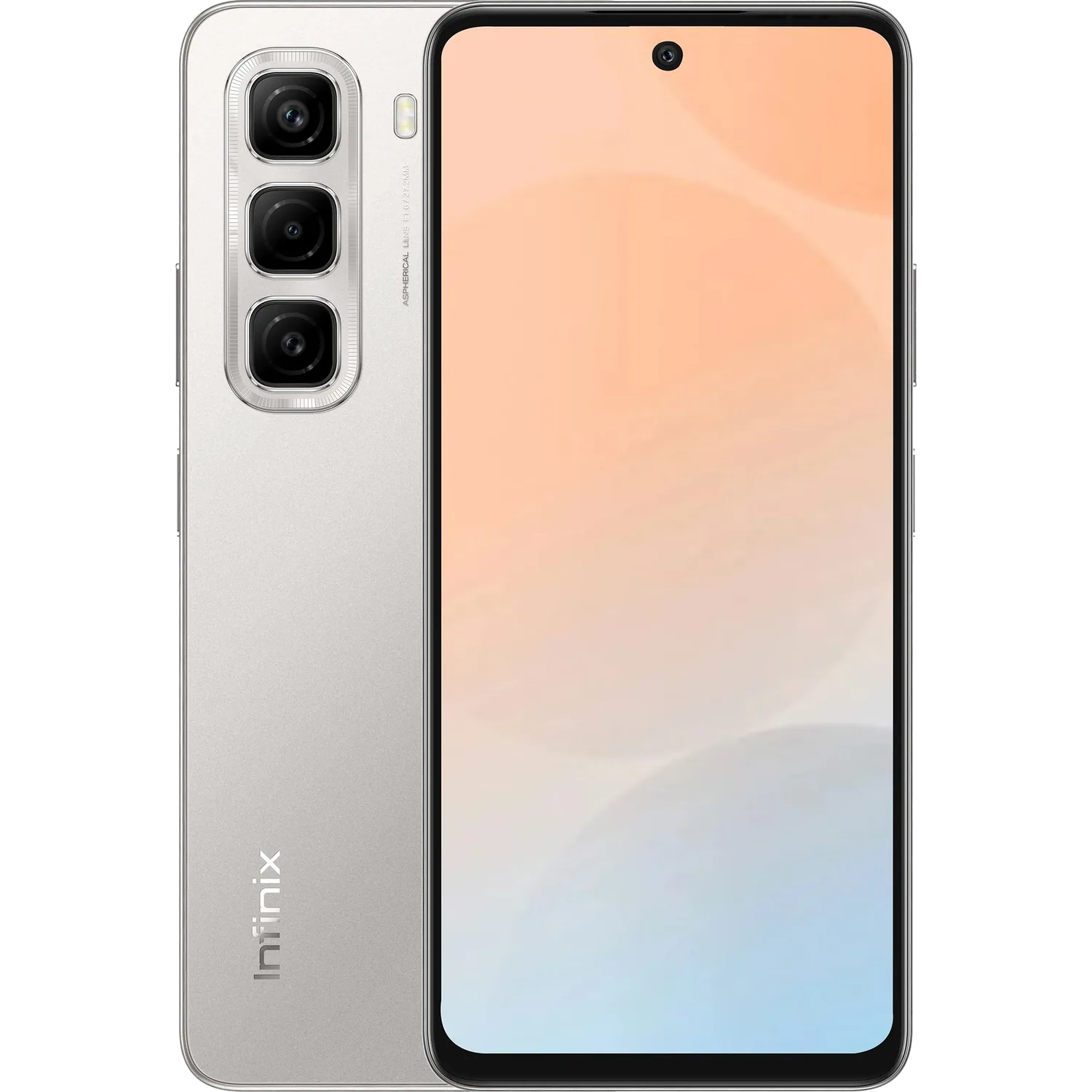 Infinix Hot 50: frente e traseira