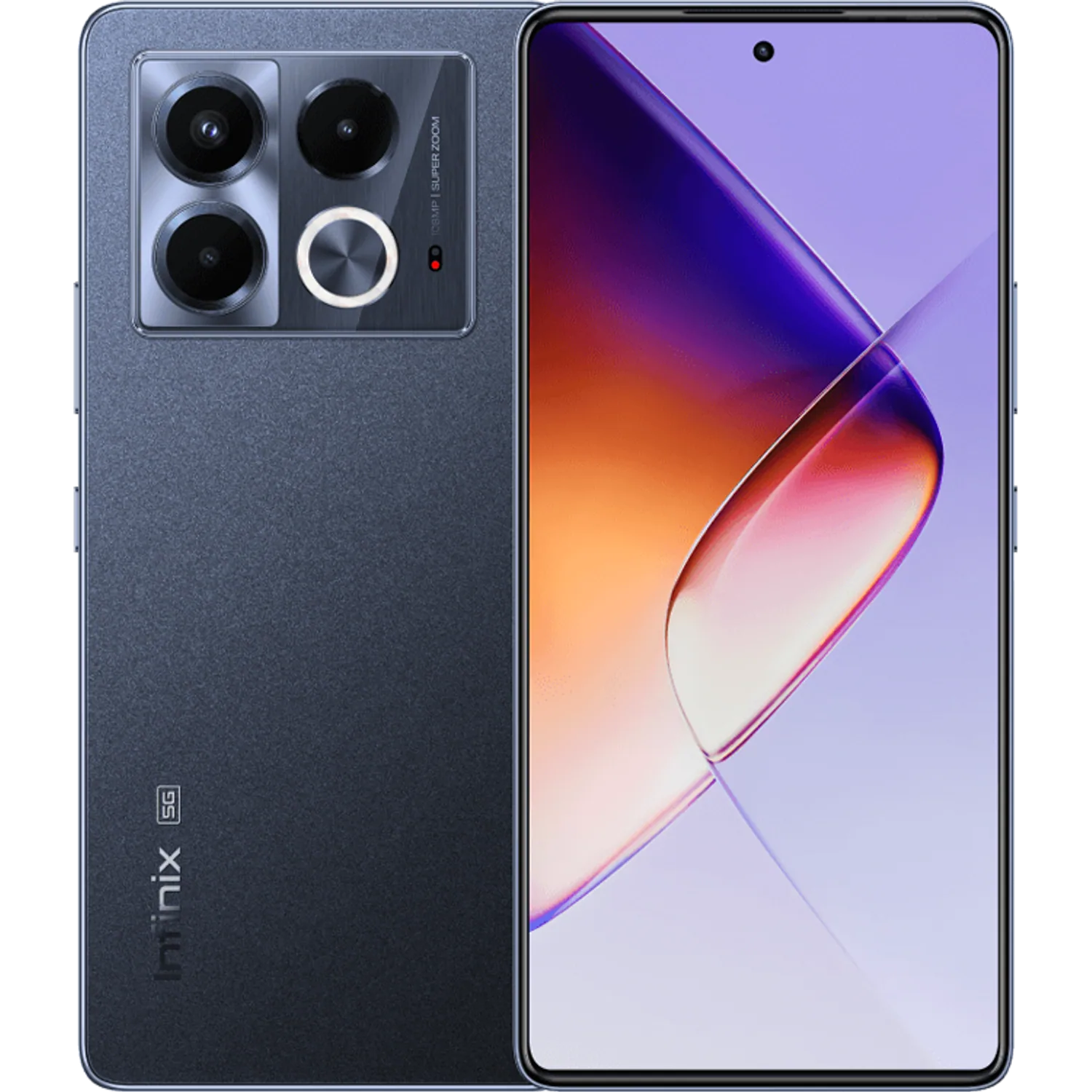 Infinix Note 40 5G: frente e traseira