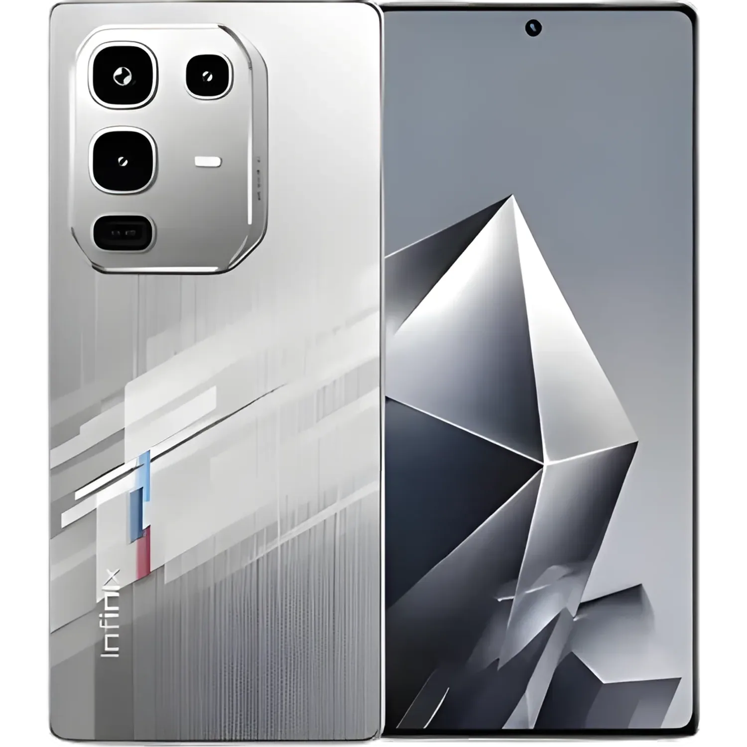 Infinix Note 50 Pro: frente e traseira