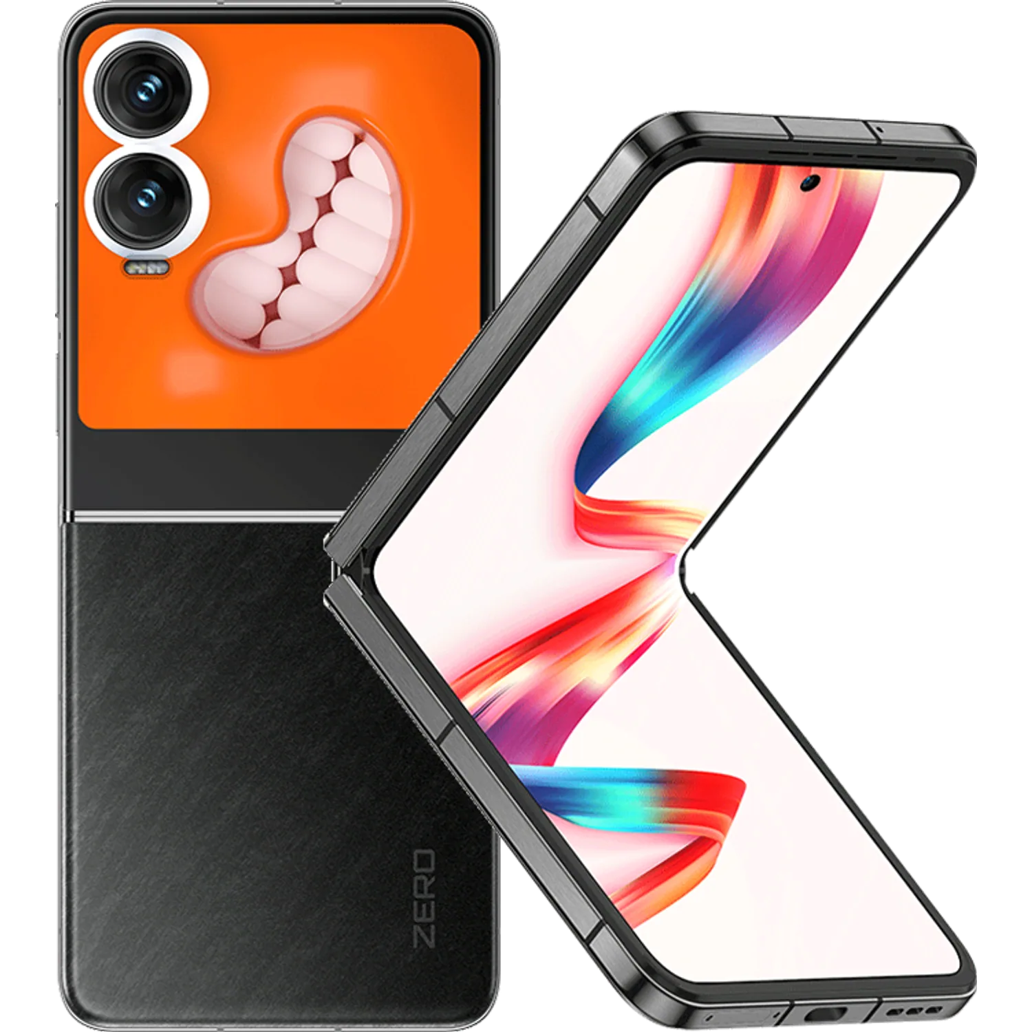 Infinix Zero Flip: frente e traseira