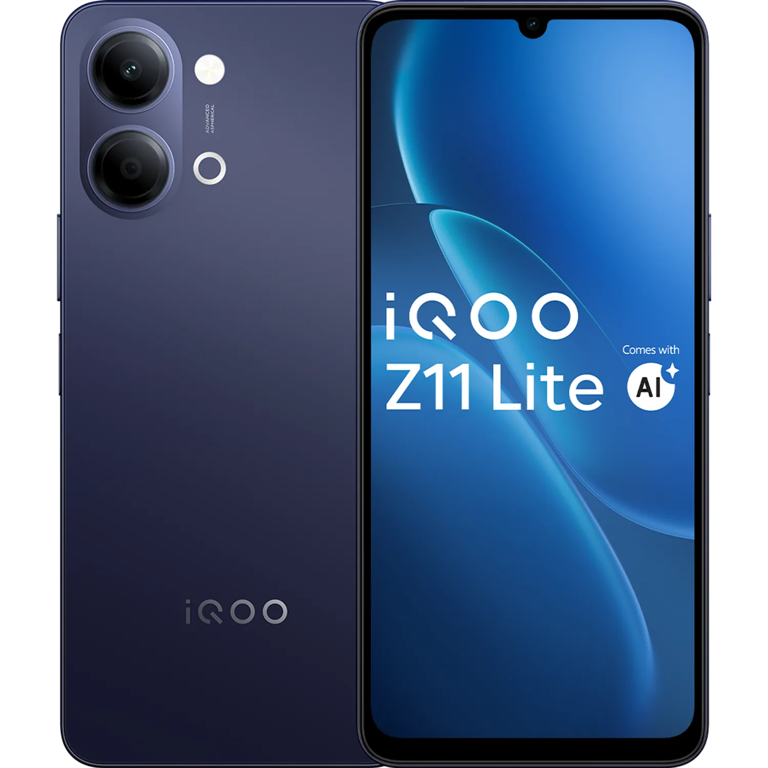 iQOO Z11 Lite 44W 5G: frente e traseira