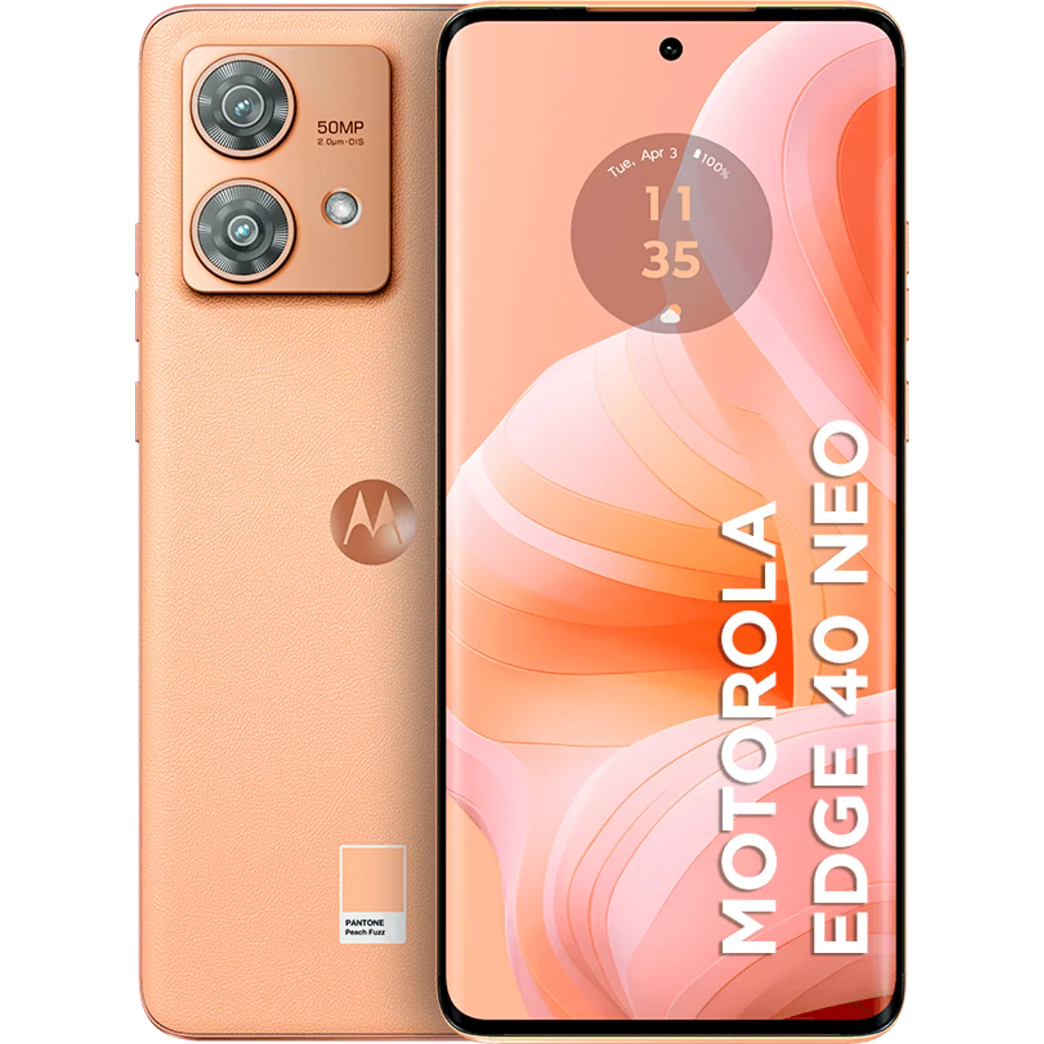 Motorola Edge 40 Neo 5G: frente e traseira