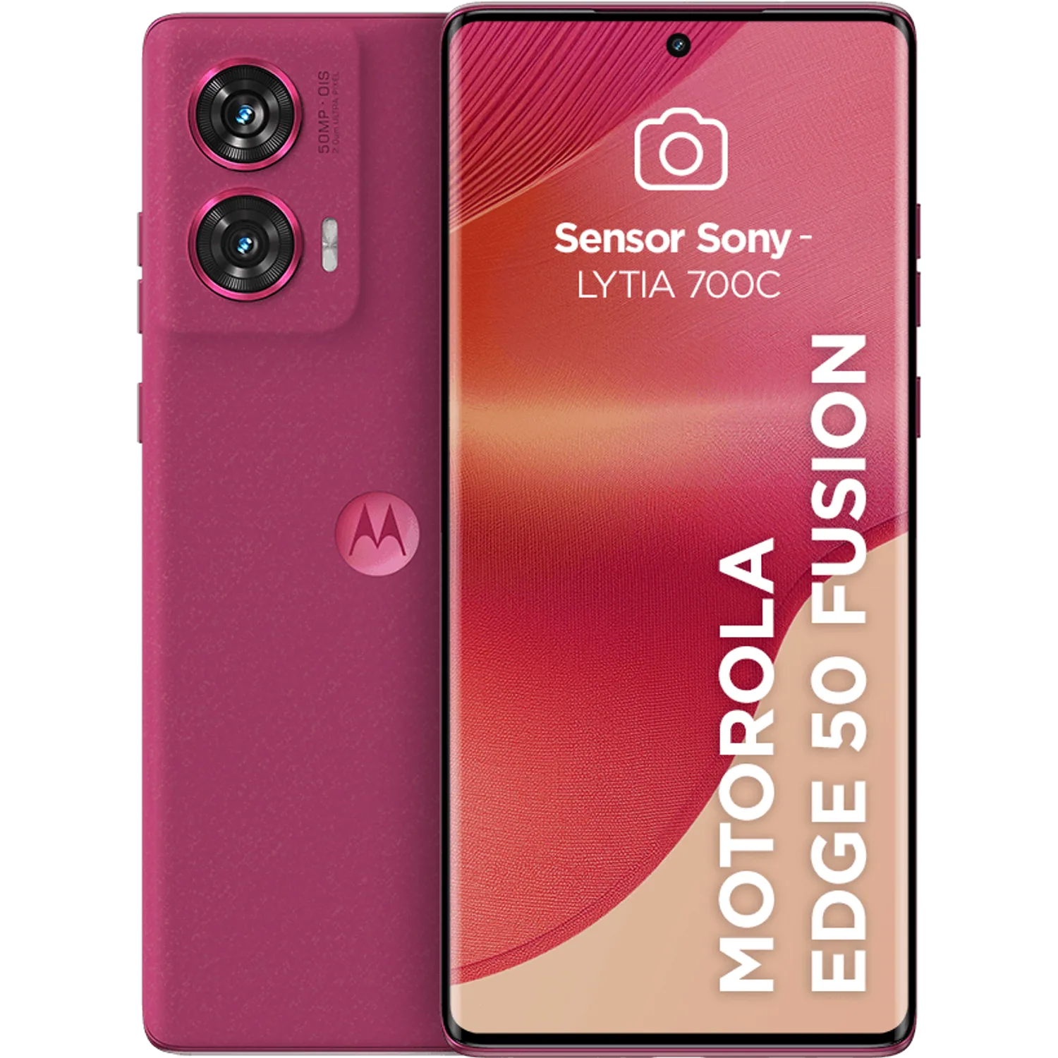 Motorola Edge 50 Fusion: frente e traseira