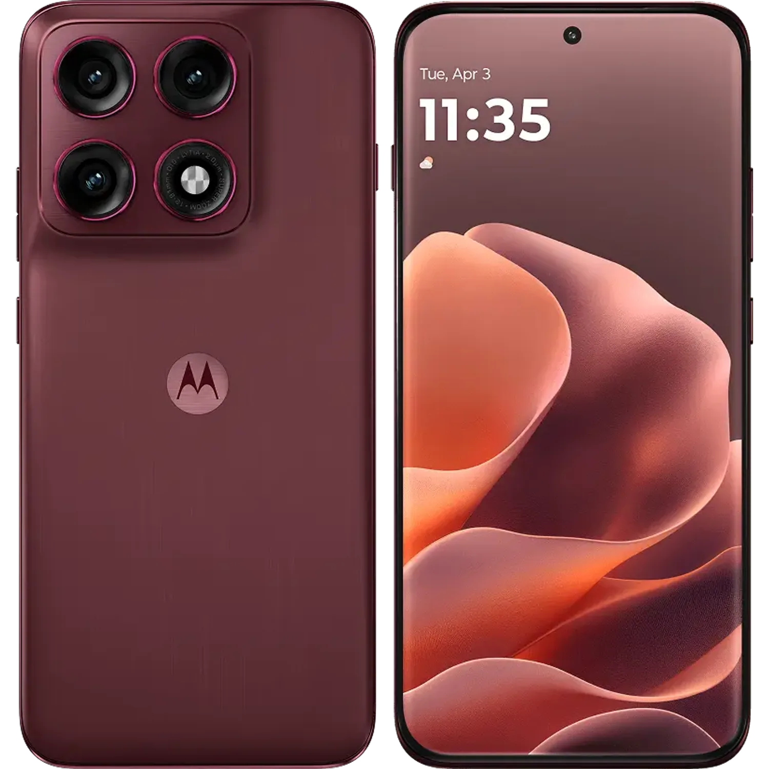 Motorola Edge 70 Pro: frente e traseira