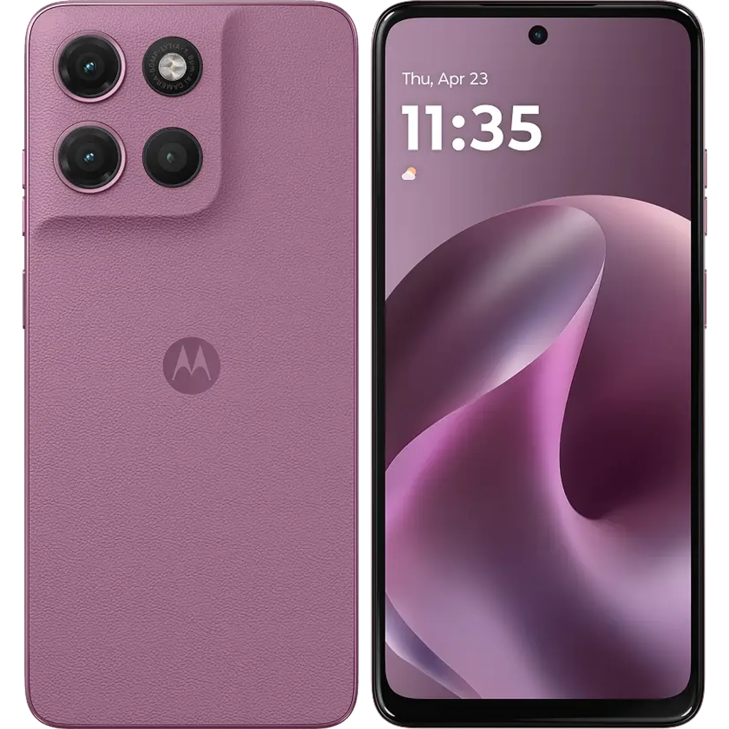 Motorola Moto G17: frente e traseira