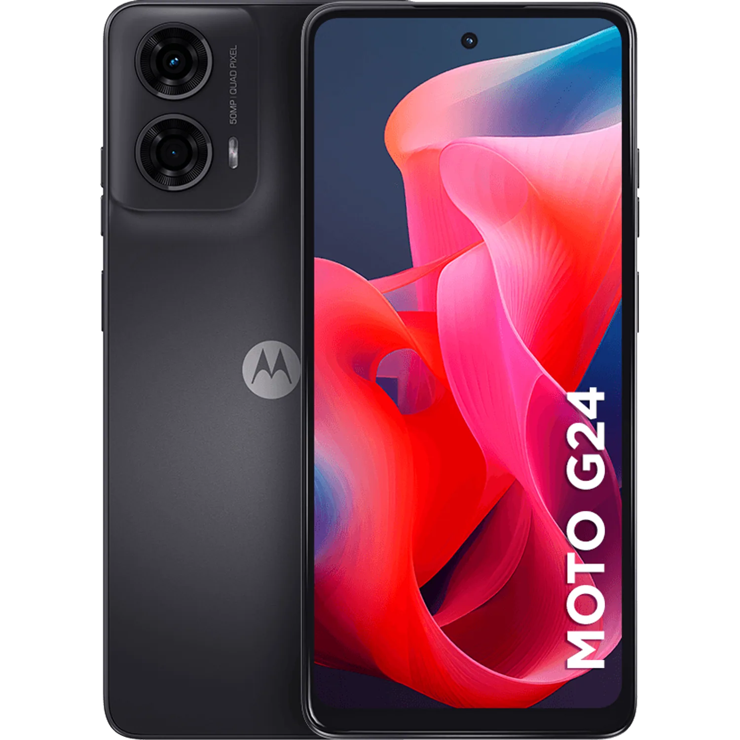 Motorola Moto G24: frente e traseira