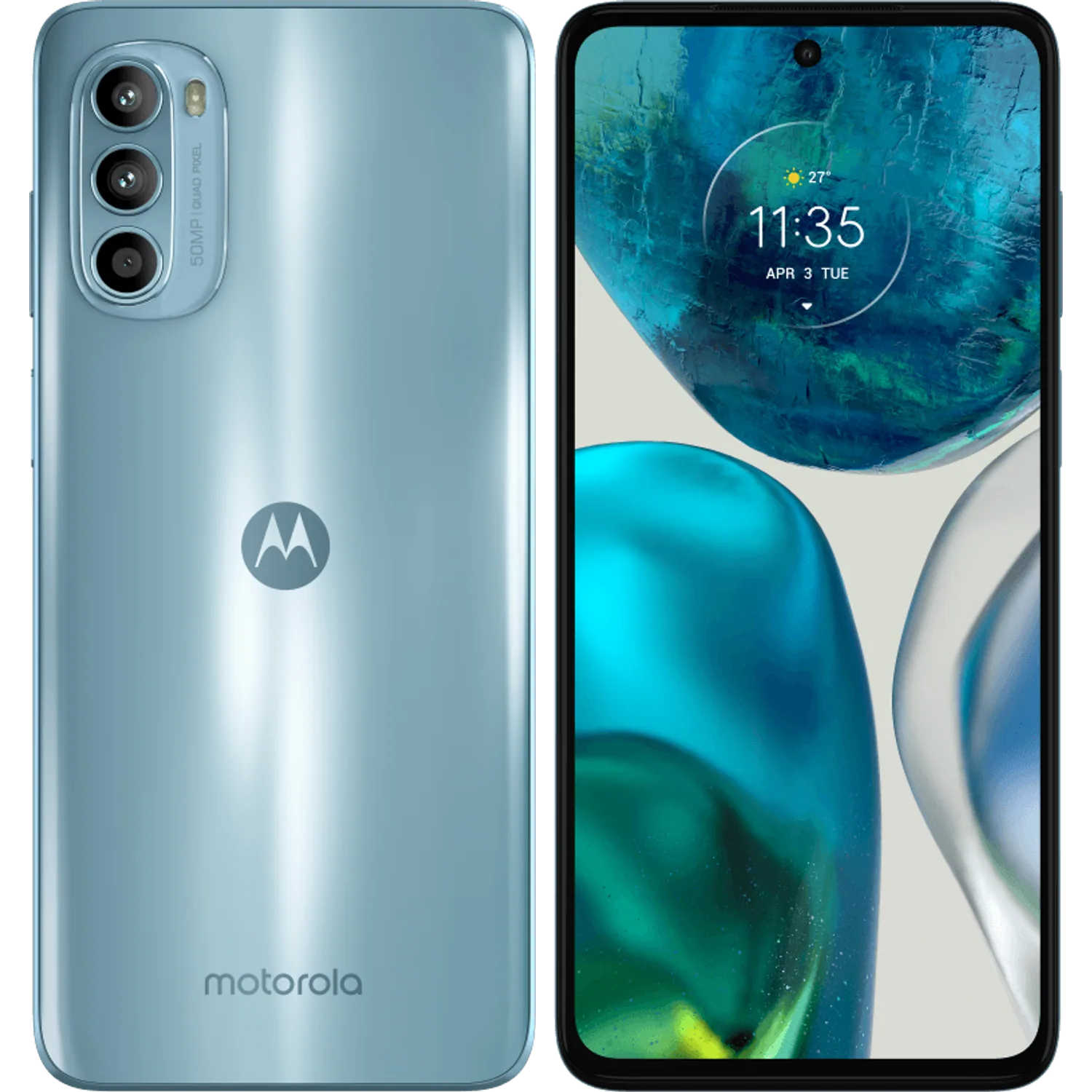 Motorola Moto G52: frente e traseira