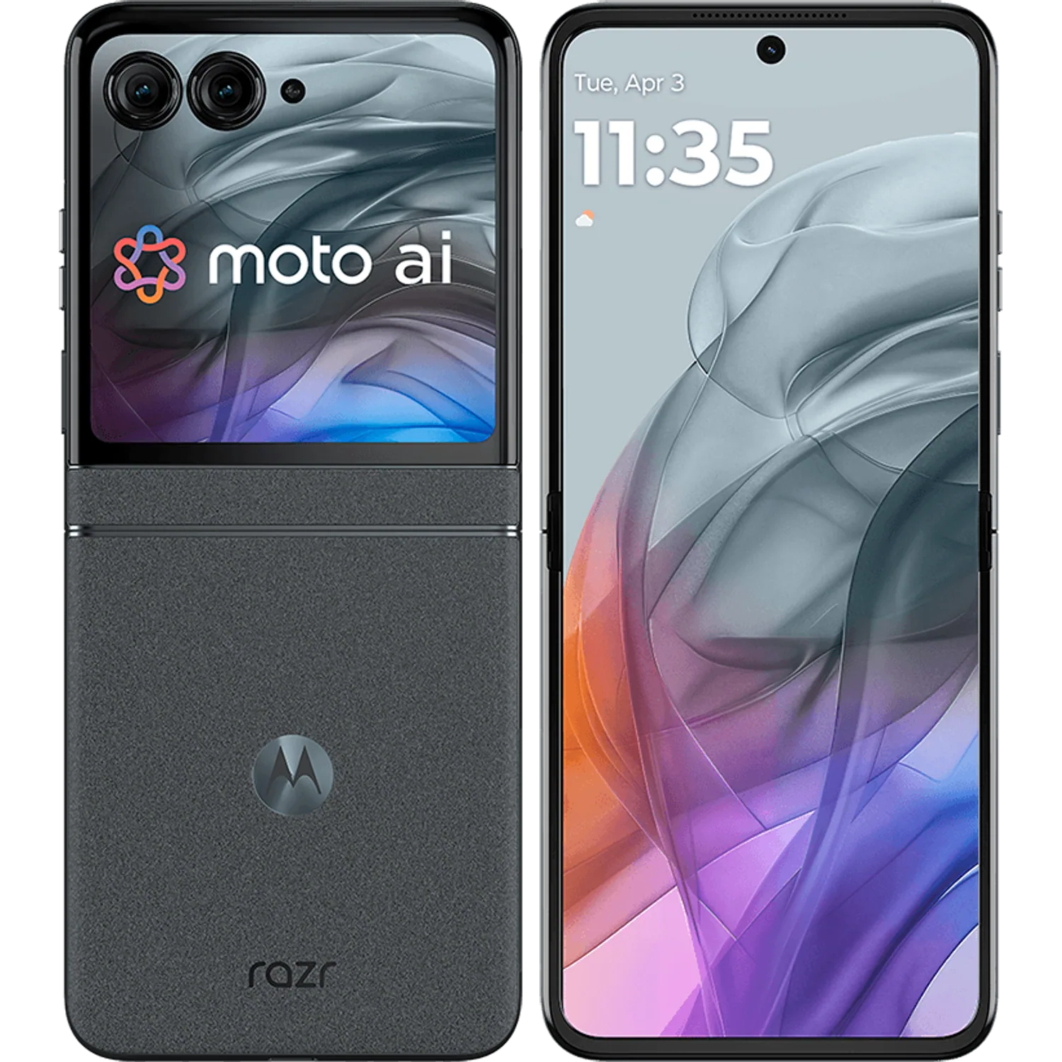 Motorola Razr 50: frente e traseira
