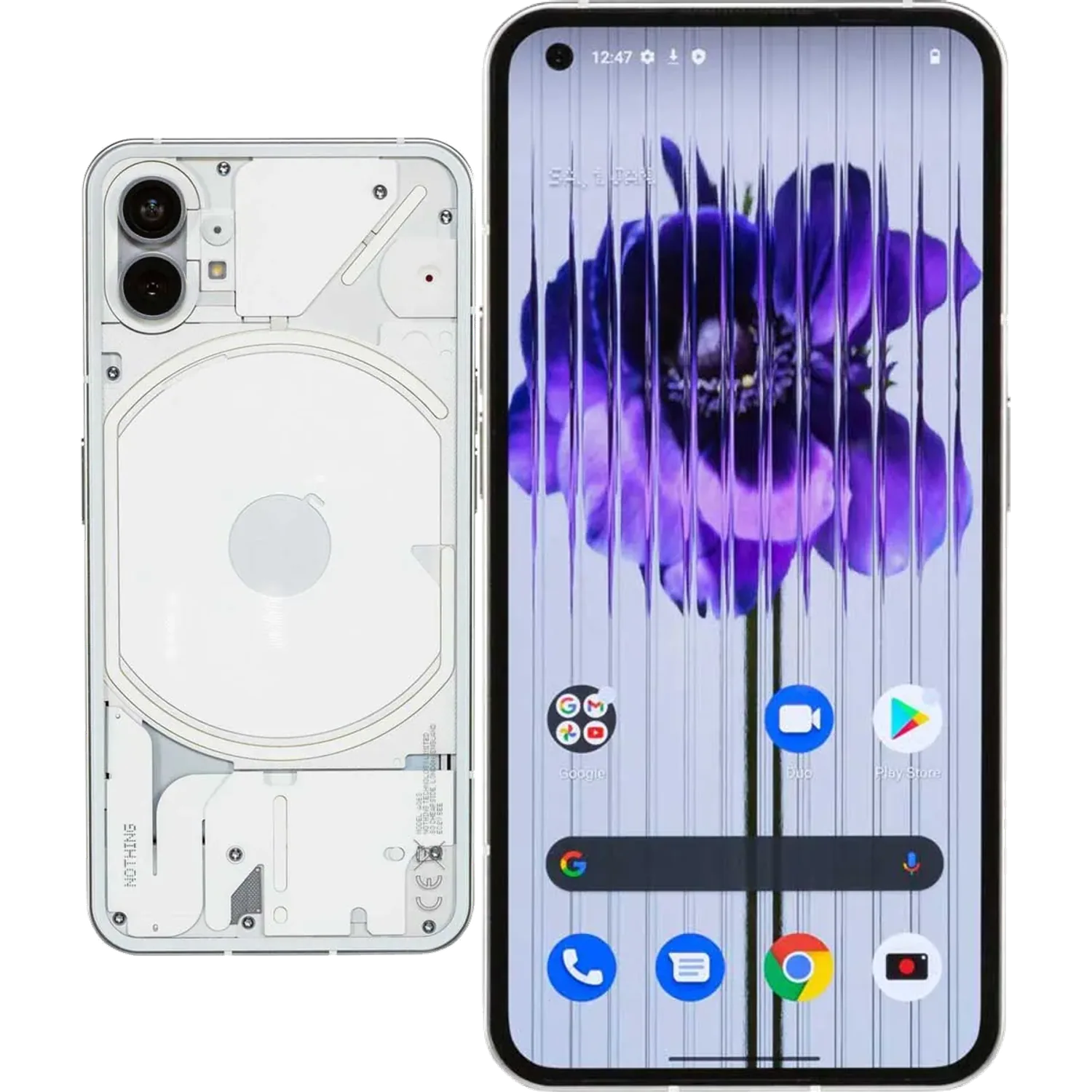 Nothing Phone (1): frente e traseira