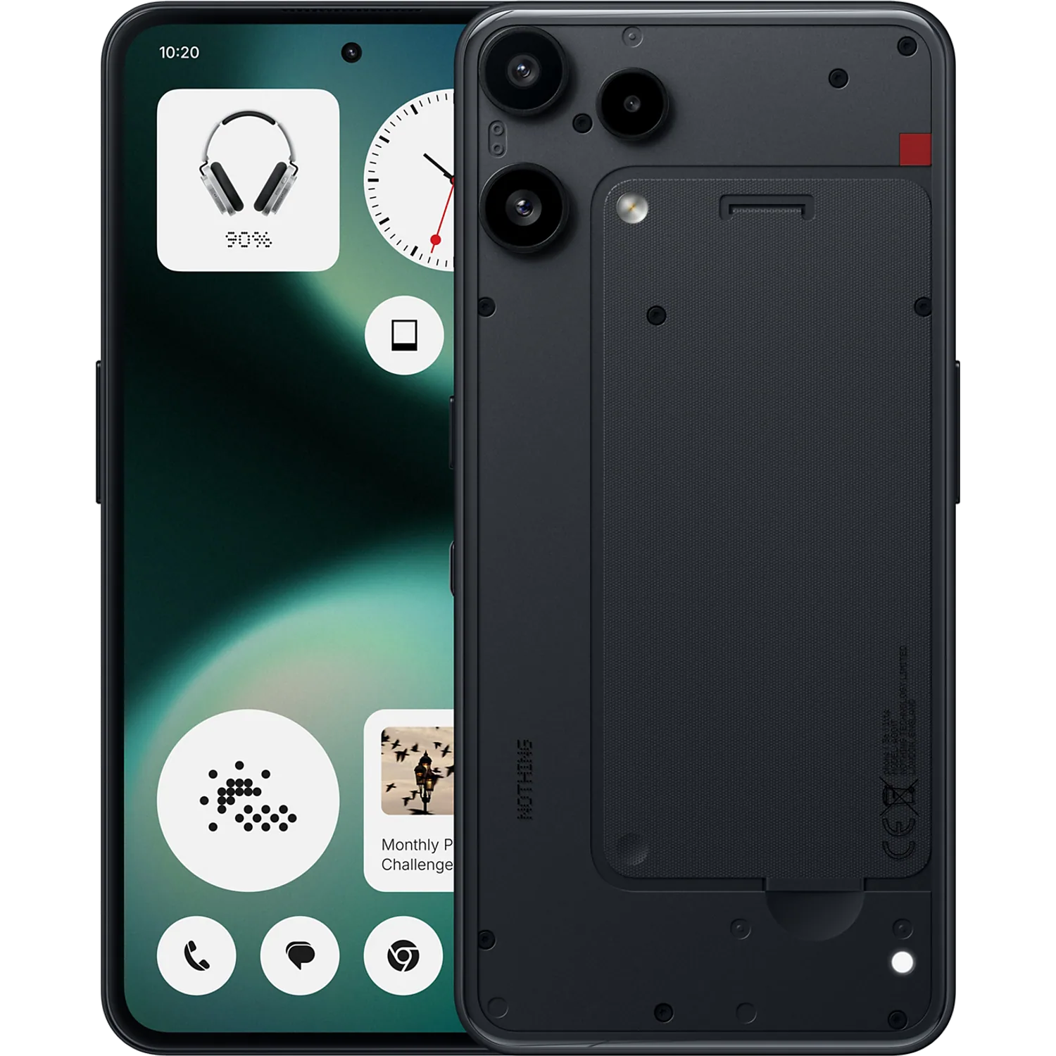 Nothing Phone (3a) Lite: frente e traseira
