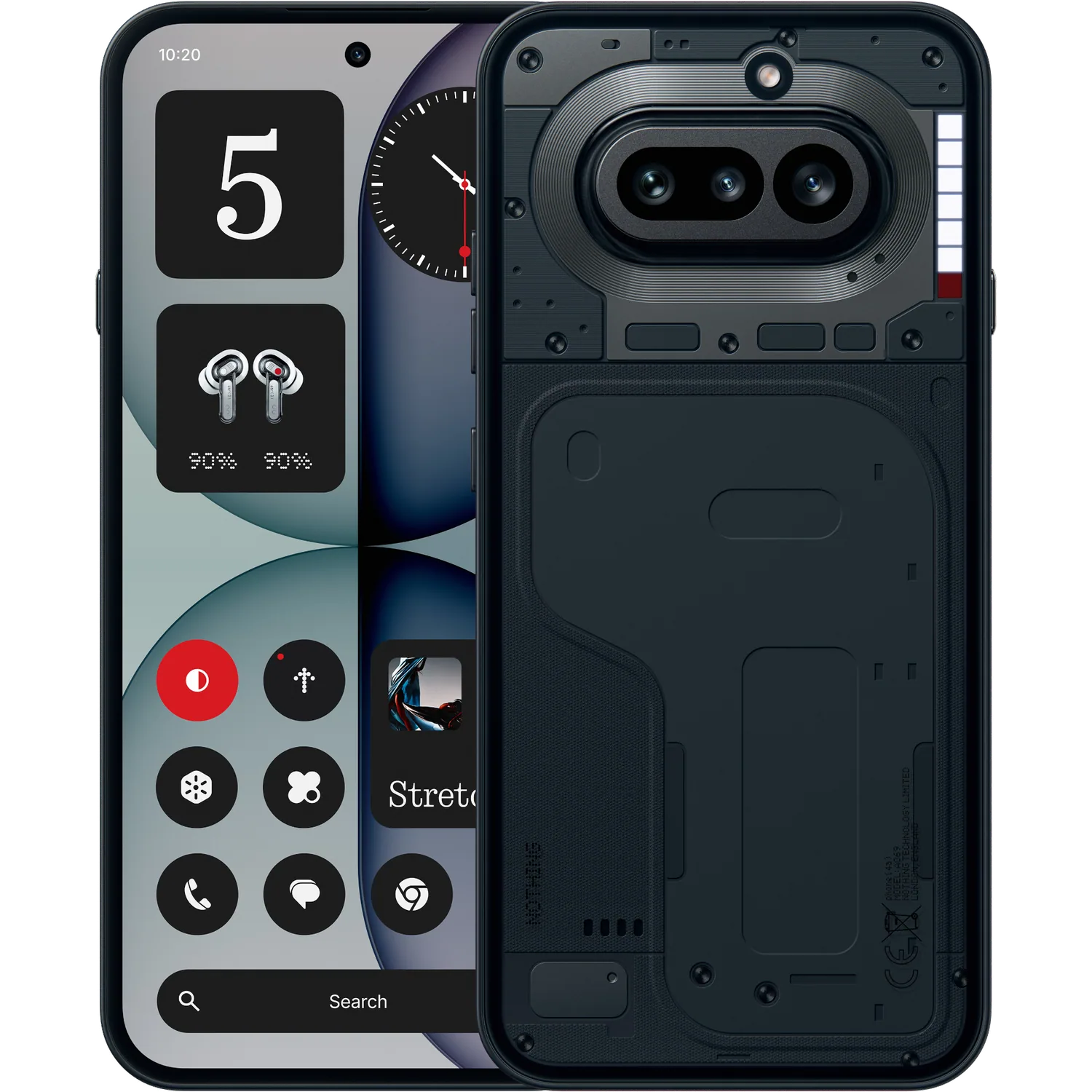 Nothing Phone (4a): frente e traseira