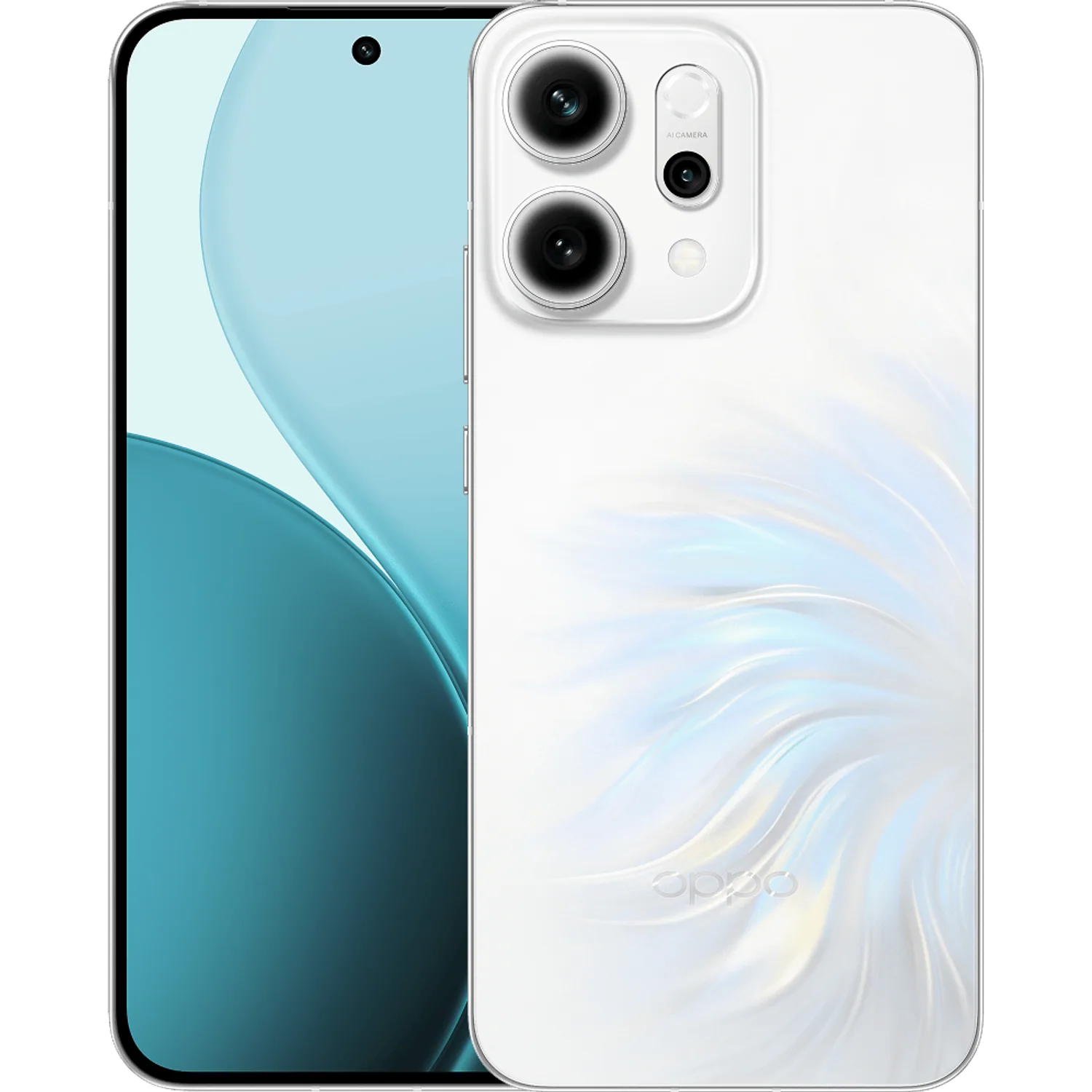OPPO Reno14 5G: frente e traseira