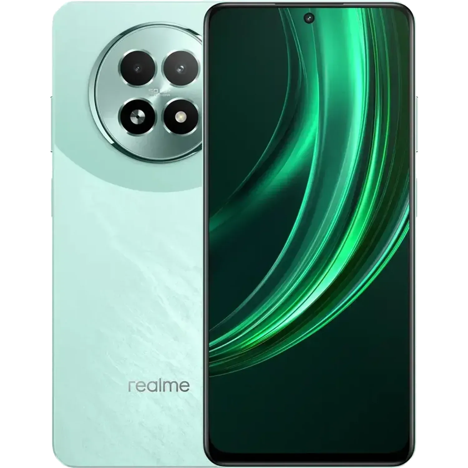 Realme 13: frente e traseira