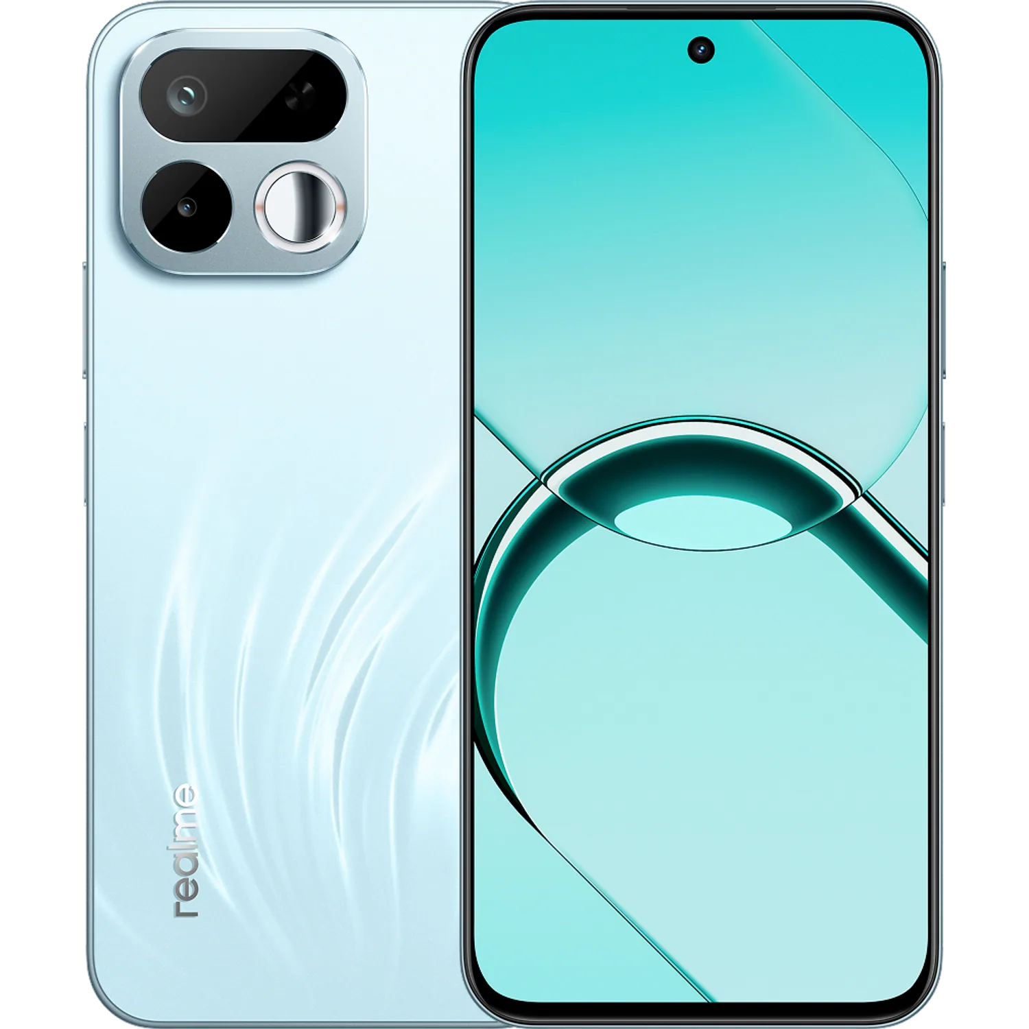 Realme 16T 5G: frente e traseira