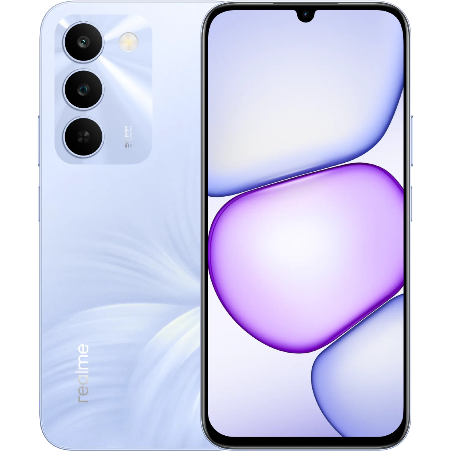 Realme 16x 5G: frente e traseira