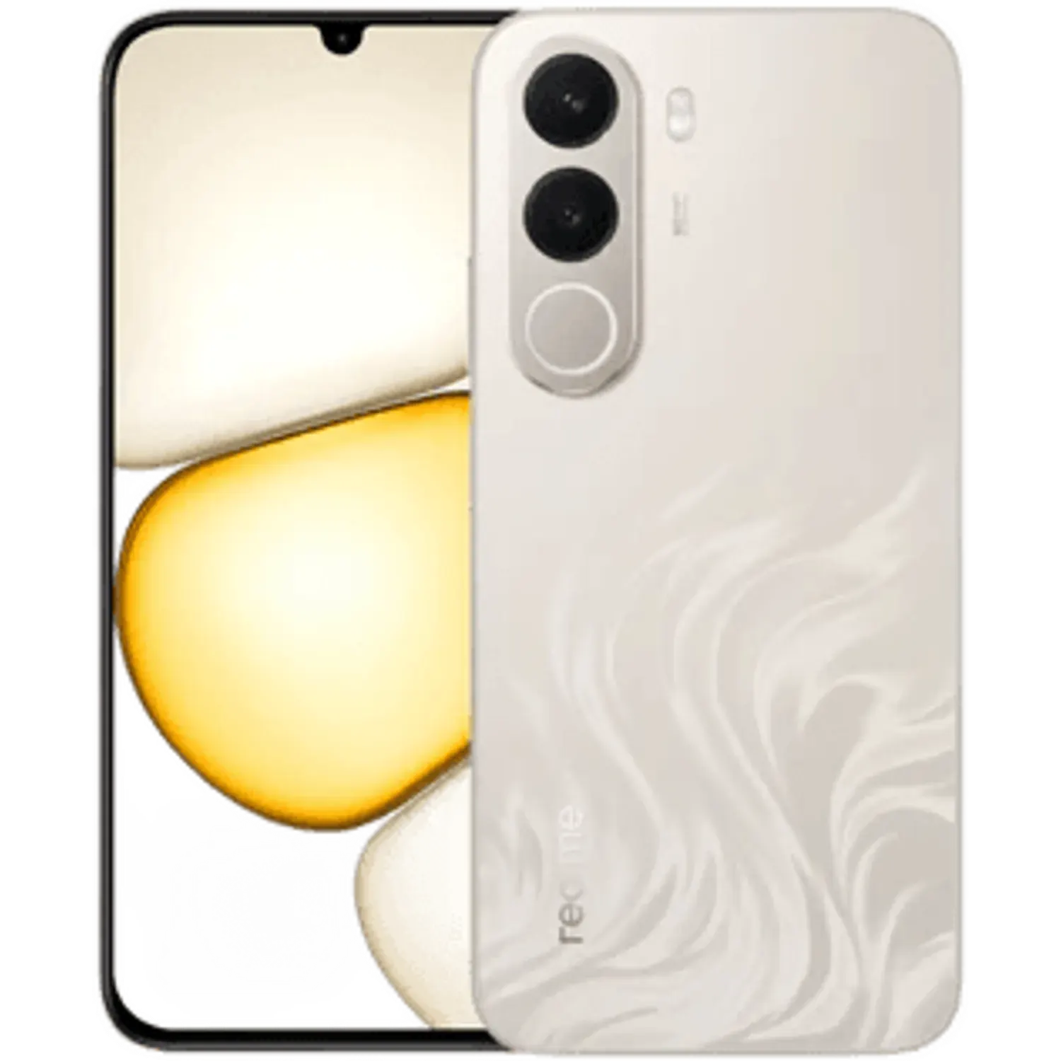 Realme C100x: frente e traseira