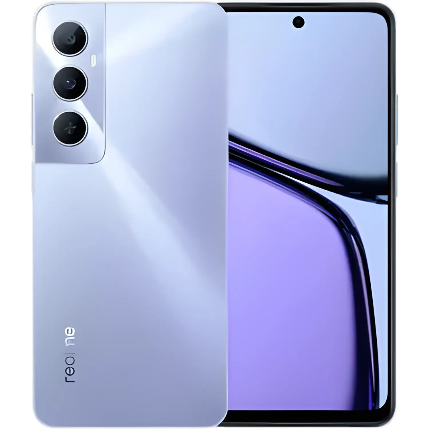 Realme C65: frente e traseira