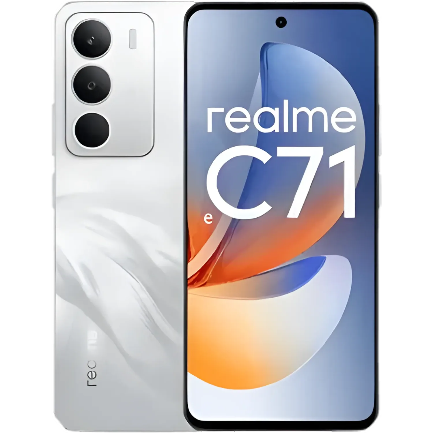 Realme C71 4G: frente e traseira