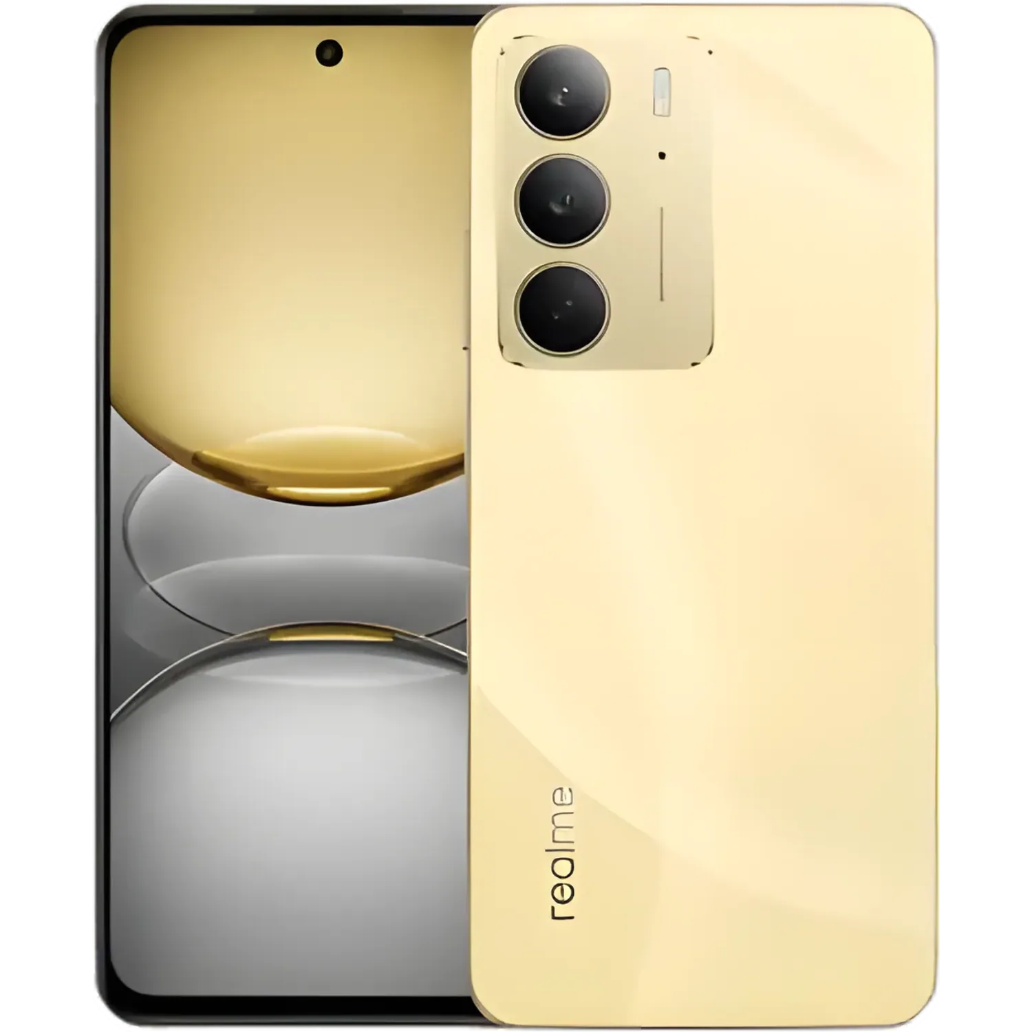 Realme C75: frente e traseira
