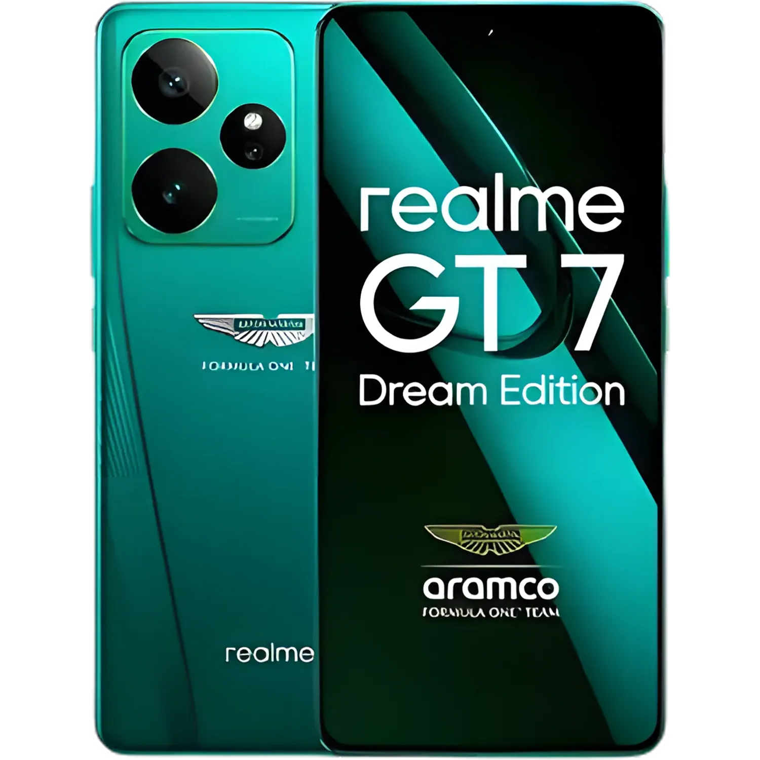 Realme GT7: frente e traseira