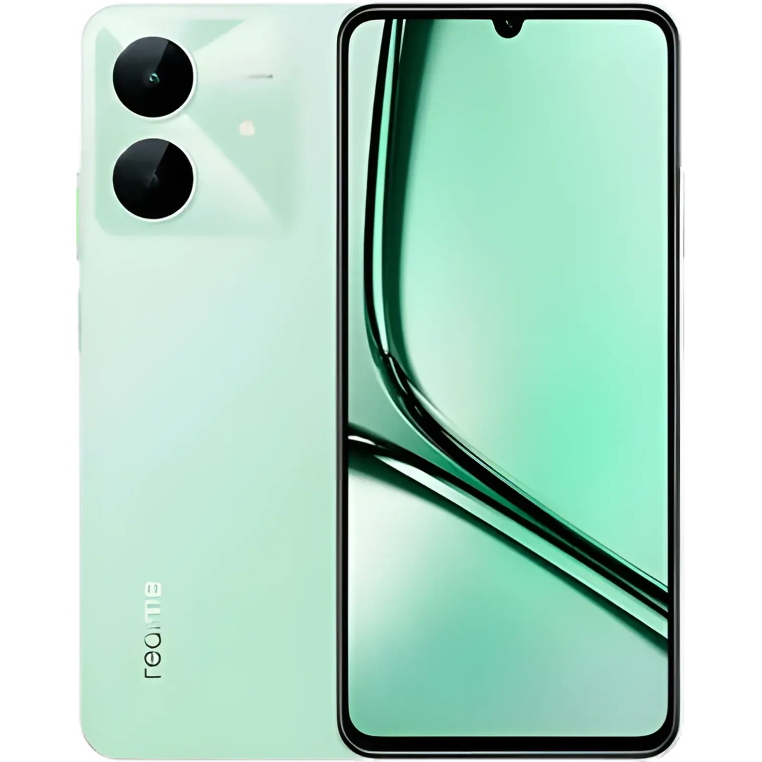 Realme Note 60X: frente e traseira