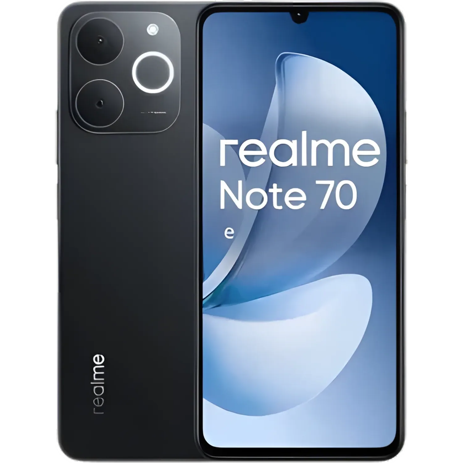 Realme Note 70: frente e traseira
