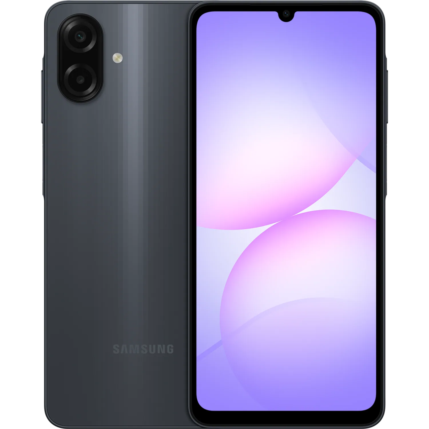 Samsung Galaxy A07: frente e traseira