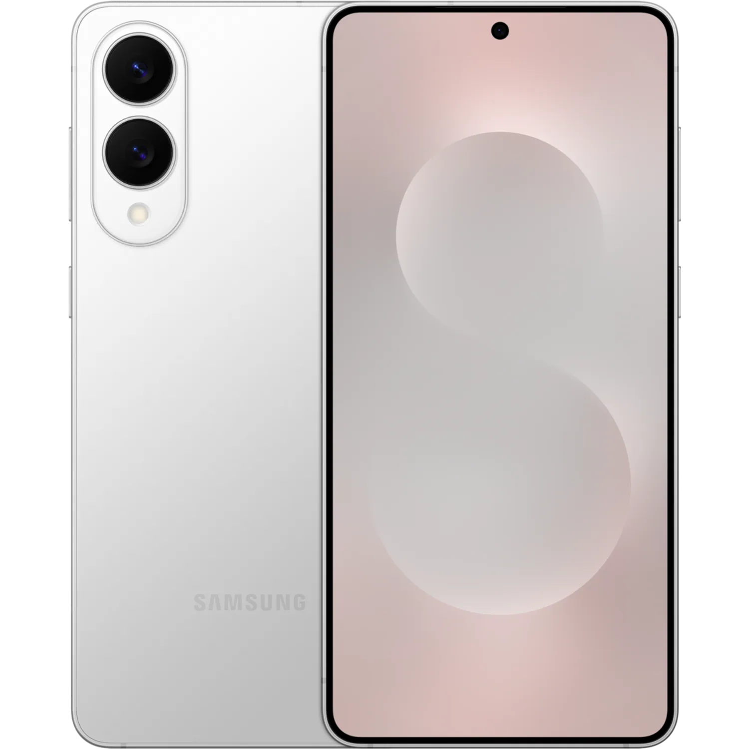 Samsung Galaxy S25 Edge: frente e traseira
