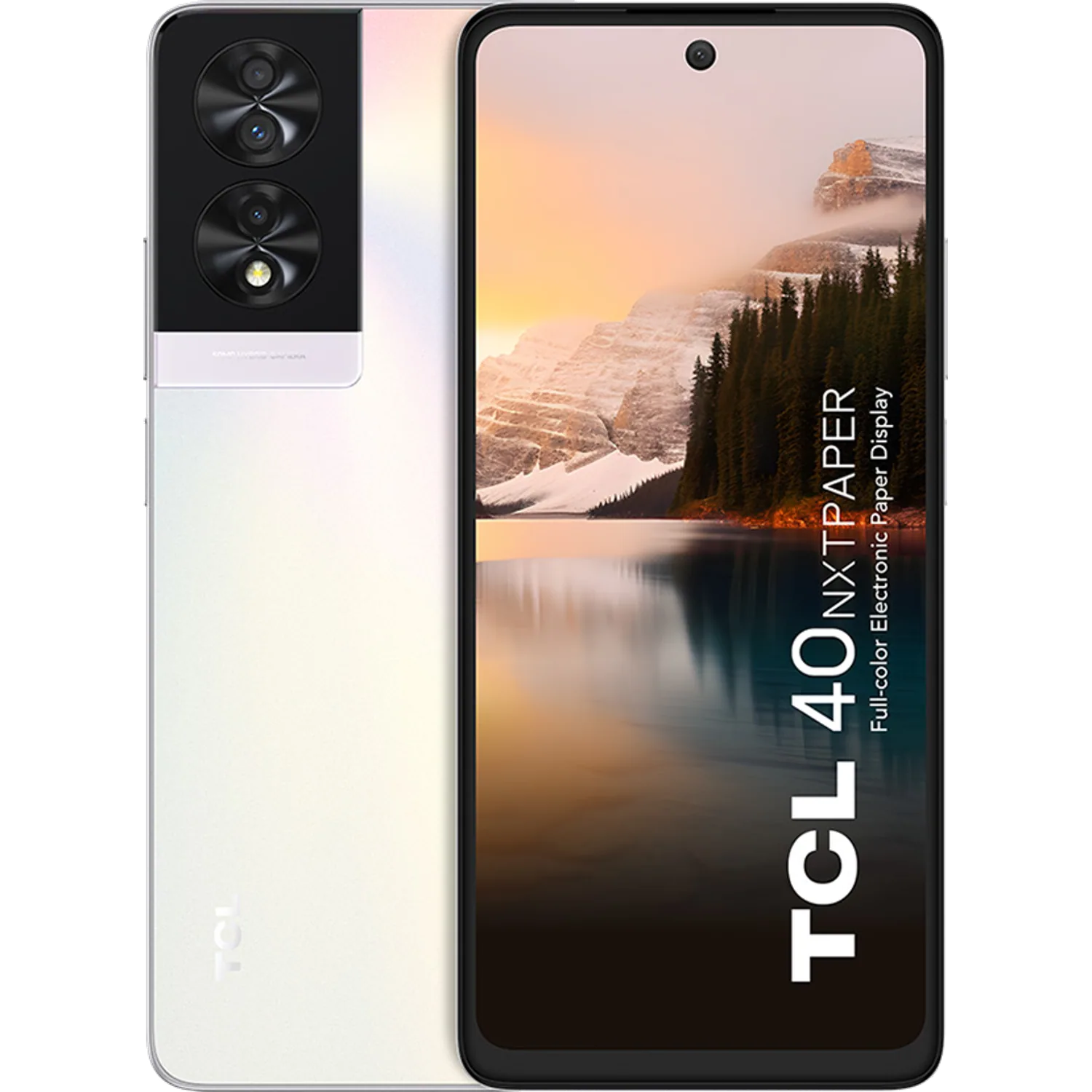 TCL 40 NXTPAPER: frente e traseira
