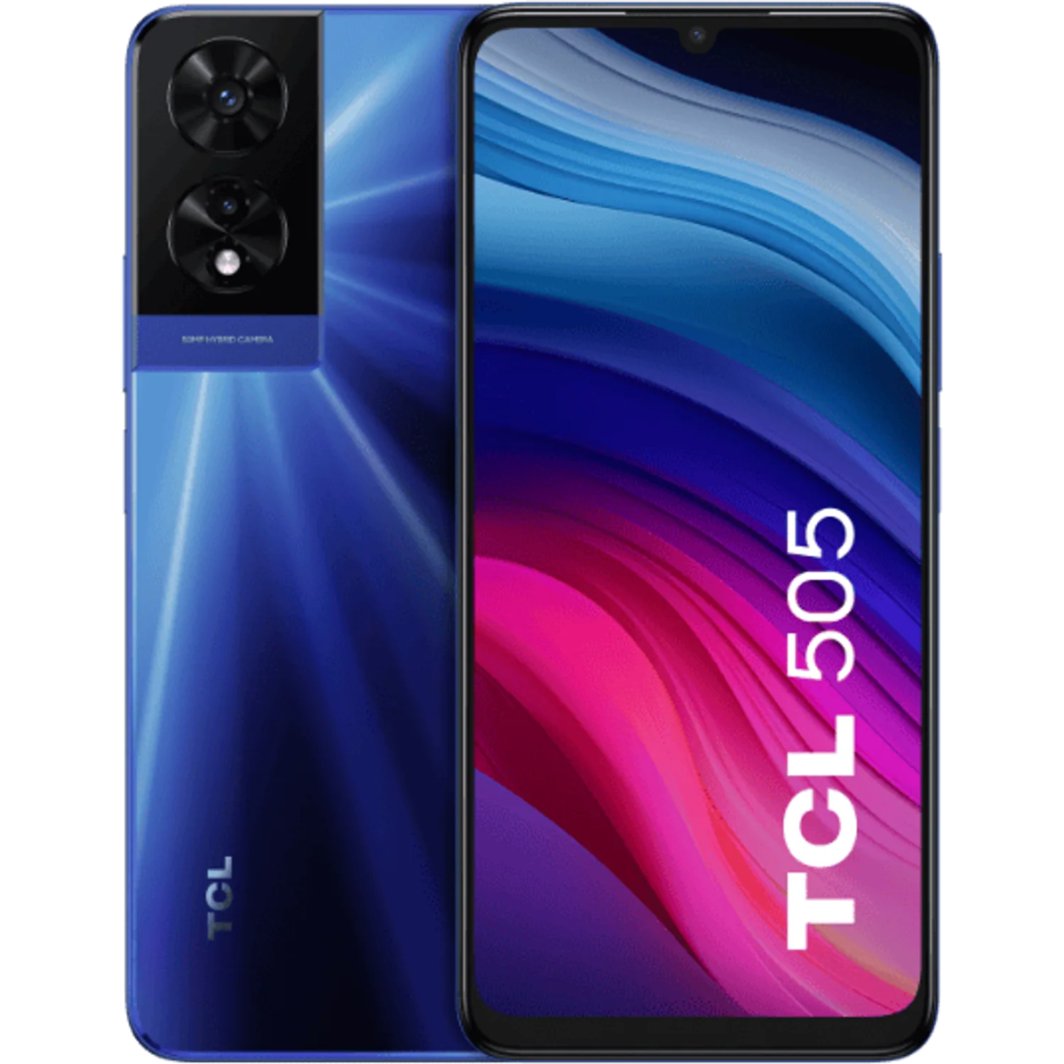 TCL 505: frente e traseira