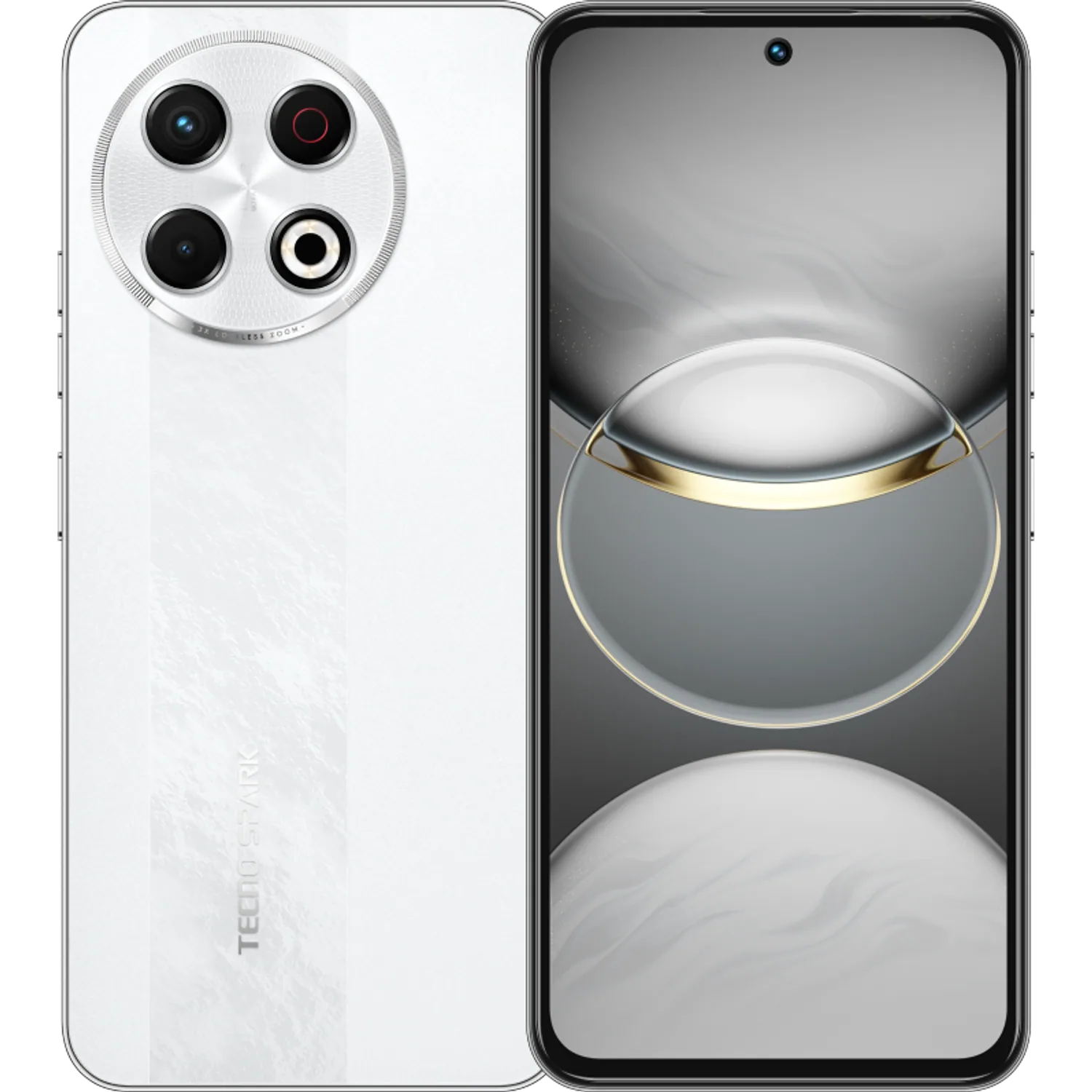 Tecno Spark 30 Pro: frente e traseira