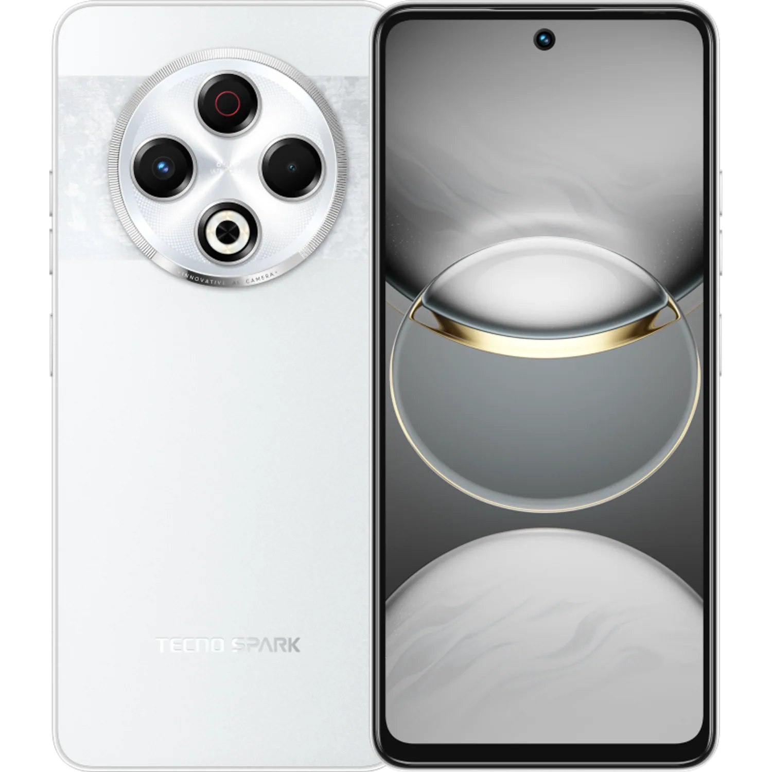 Tecno Spark 30: frente e traseira