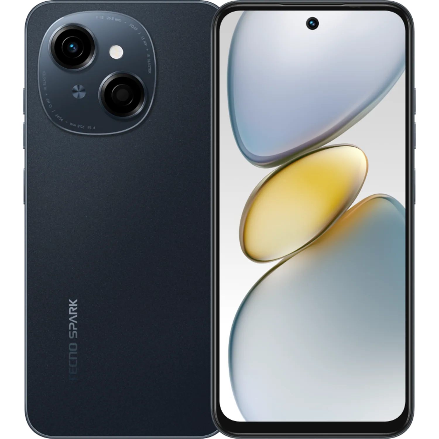 Tecno Spark Go 1: frente e traseira