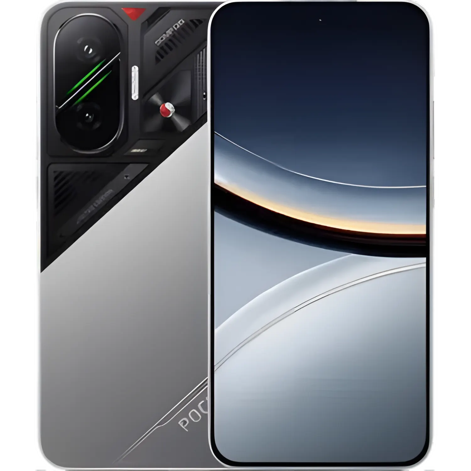 Xiaomi Poco F7: frente e traseira
