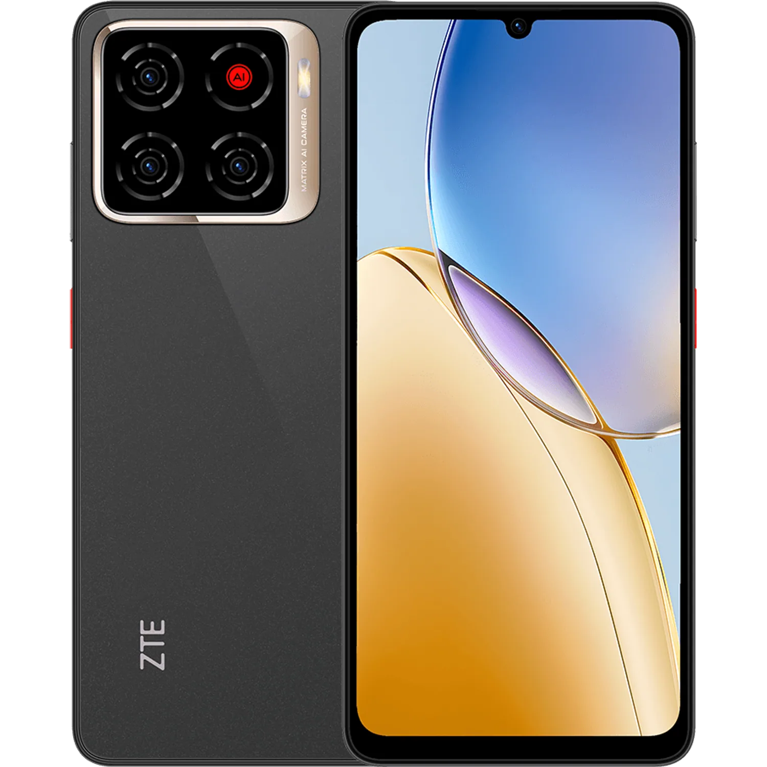 ZTE Blade A56: frente e traseira