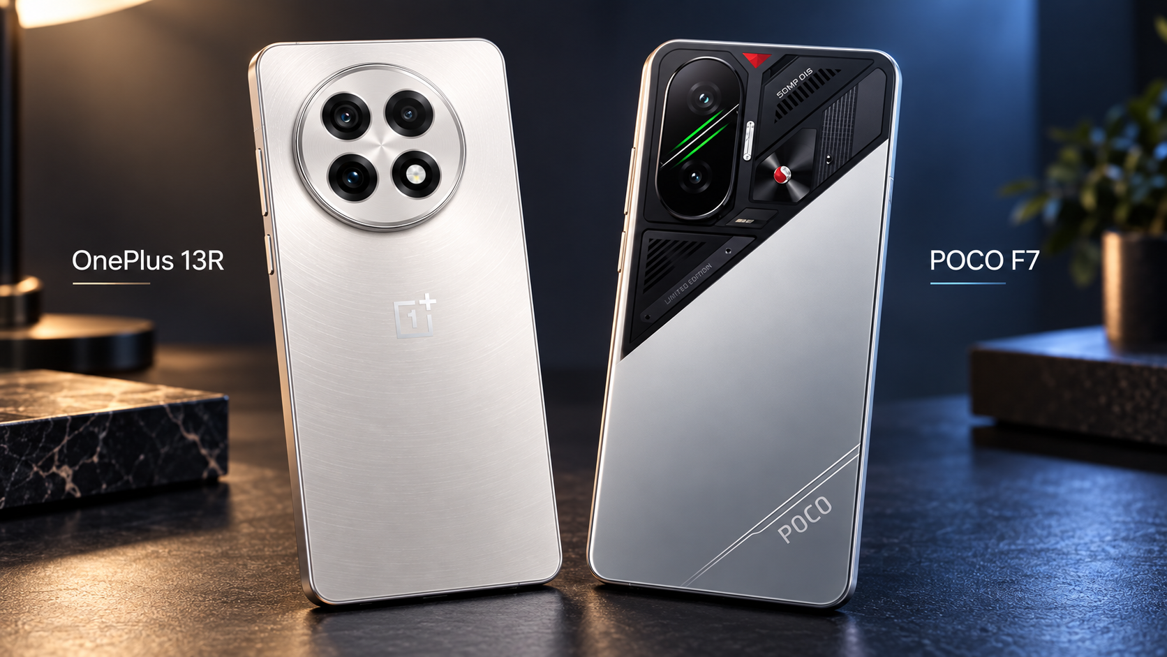 OnePlus 13R ou POCO F7: qual combina melhor potência e uso fora dos jogos?