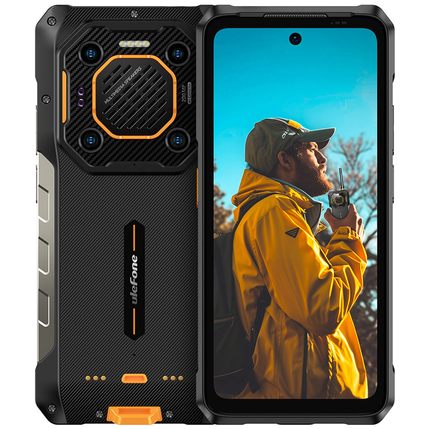 Ulefone Armor 26 Ultra Walkie-Talkie: frente e traseira