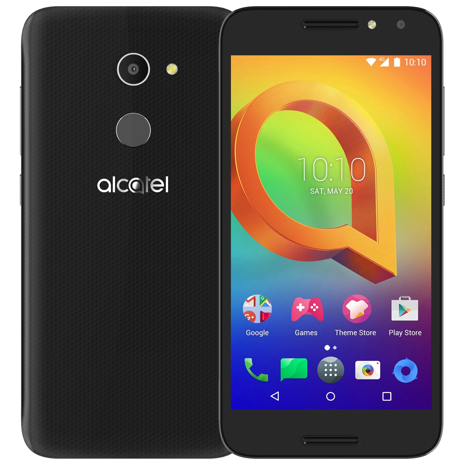 Alcatel A3: frente e traseira