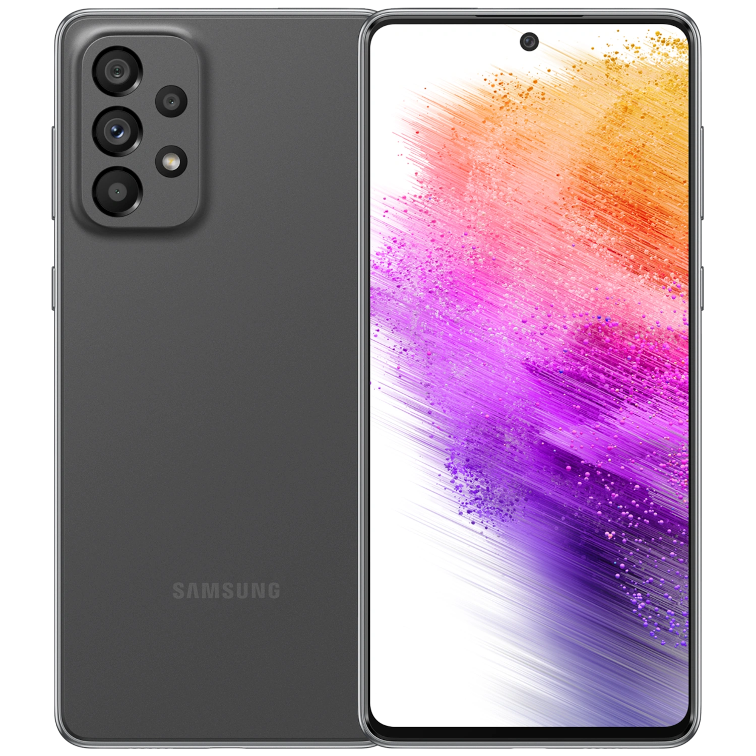 Samsung Galaxy A73 5G: frente e traseira